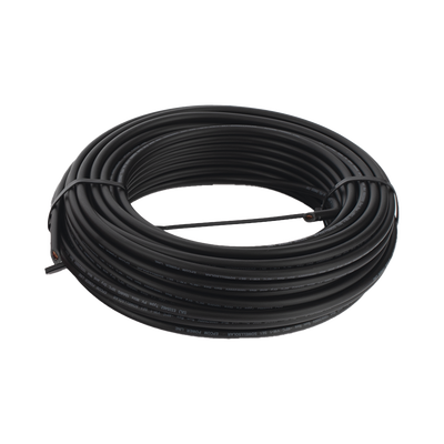 Kit de 2 rollos de 100 metros de cable fotovoltaico de cobre, rojo y negro, calibre 10 AWG (6mm²), Tipo PV,  1000/2000 V y 120°C.
