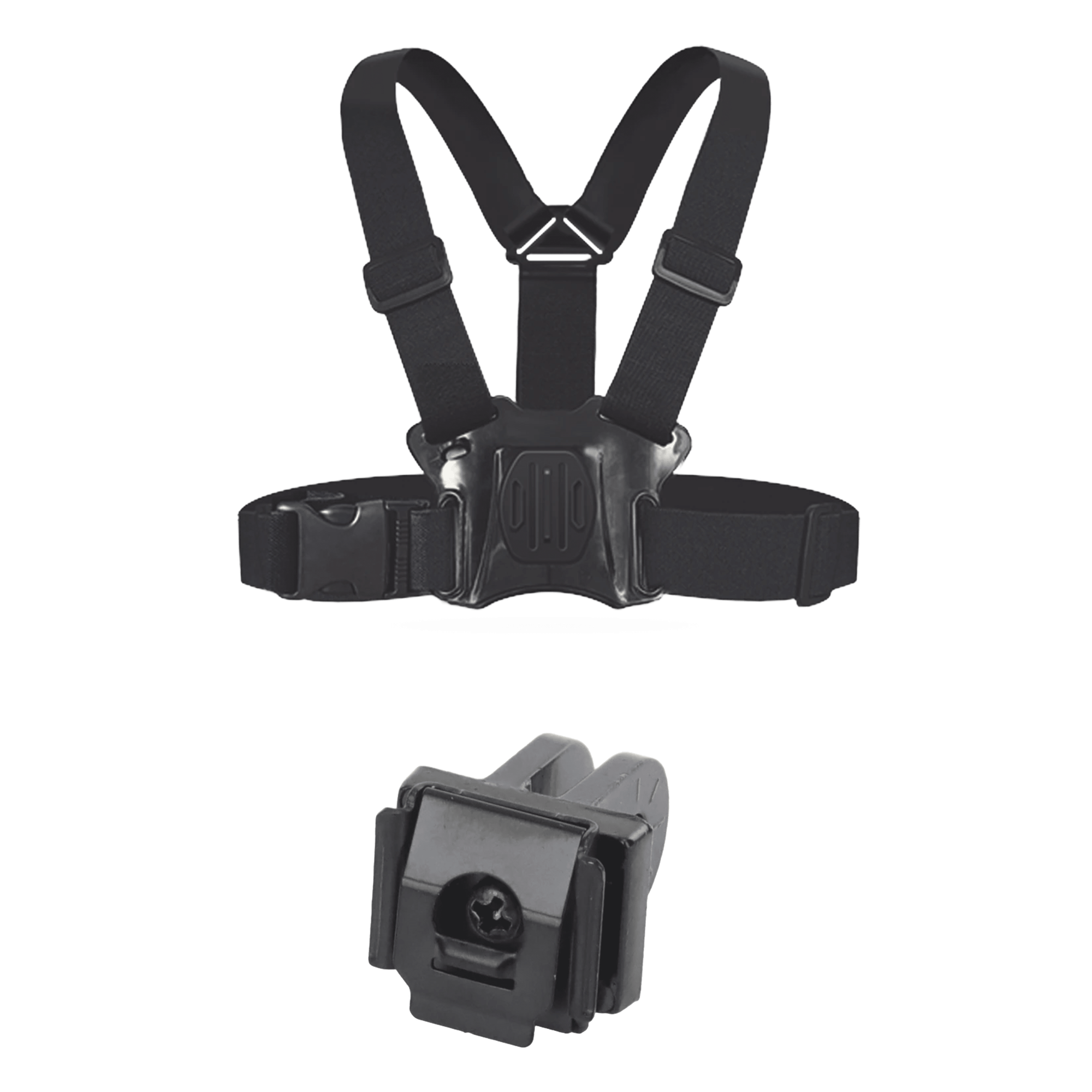 Arnés de Pecho / Hebilla Telescópica Ajustable / Conexión Enchufable / Compatible DS-MH2311 y DS-MCW406 — HIKVISION · SKU DSMH1711/K
