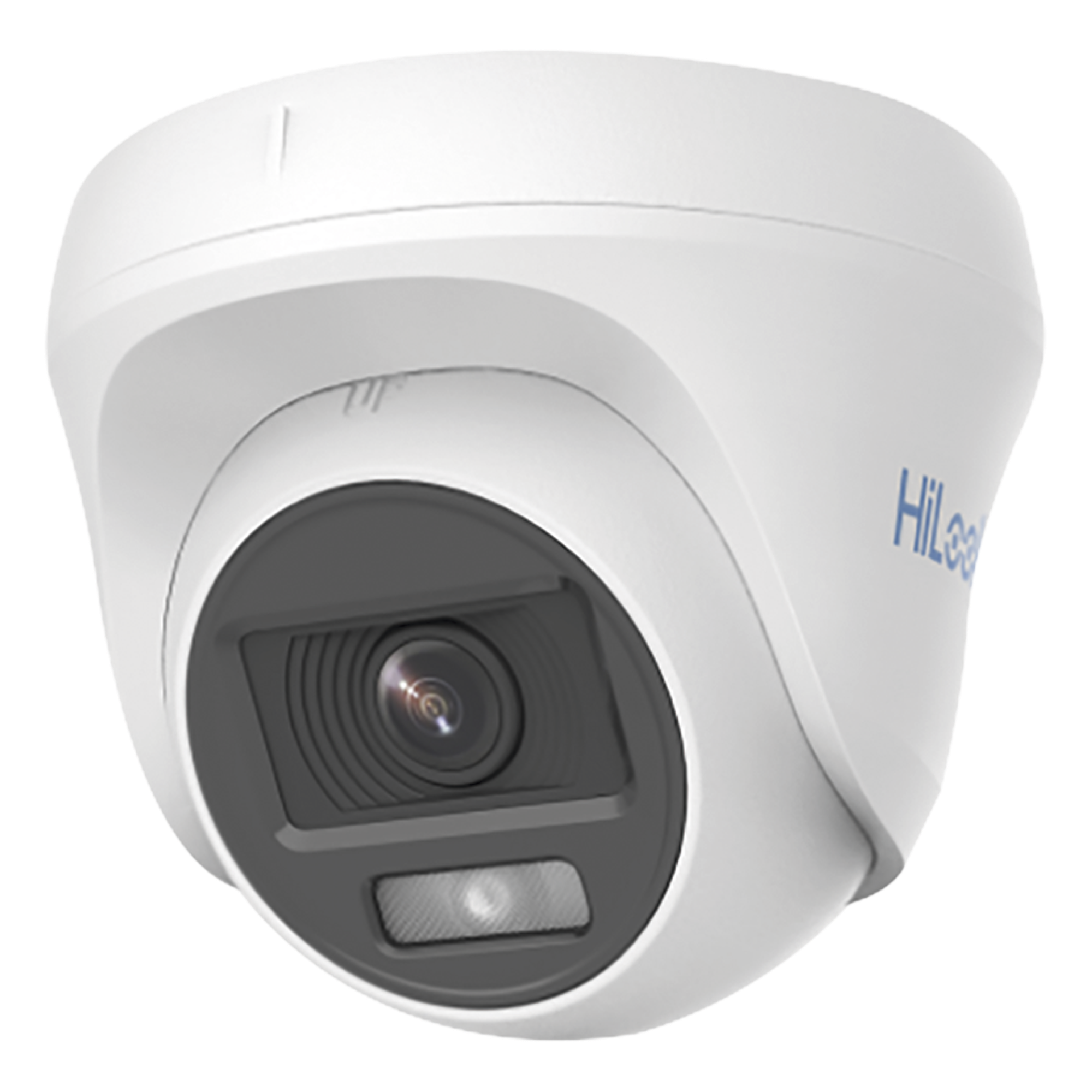 Turret TURBOHD / 1080p 2MP / Color 24/7 / Lente 2.8 mm / Luz Blanca 20 m / 65.6 ft / Audio Coaxitron / Interior Policarbonato — HiLook by HIKVISION · SKU THC-T129-PS