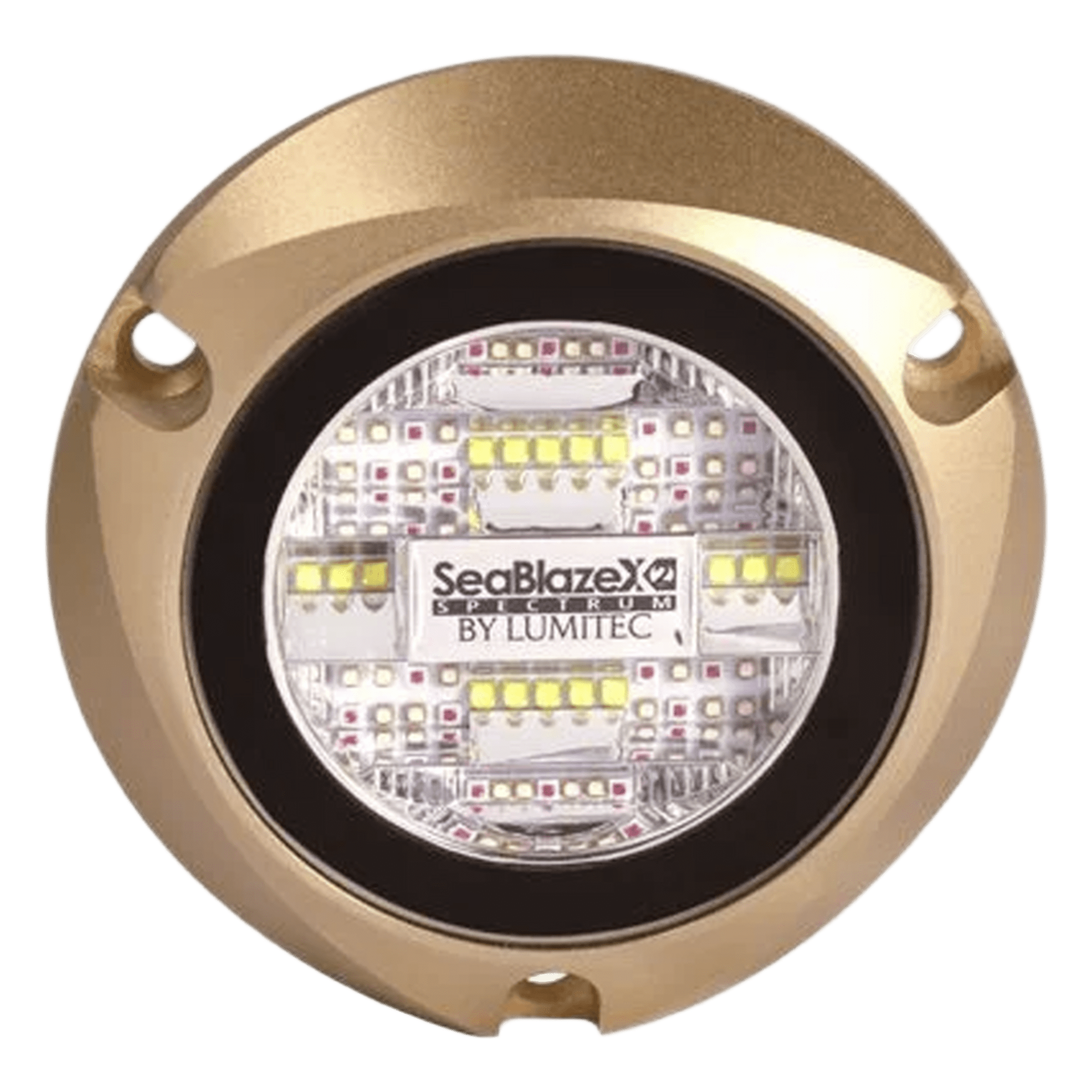 Luz LED Marina Subacuática / Blanco y Azul / 6000 Lúmenes / IP68 / Brone Naval / 10-24 VCD — LUMITEC · SKU 101516