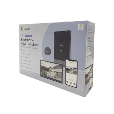 Videoportero IP Conexión a 2 Hilos / Con Monitor Wi-Fi para Interior / Frente de Calle  IP65 Uso En Exterior Debe Tener Protección / Cámara 3 Megapíxel / Llamada a la App / Apertura remota  / Apertura de 1 Puerta y un 1 Porton 