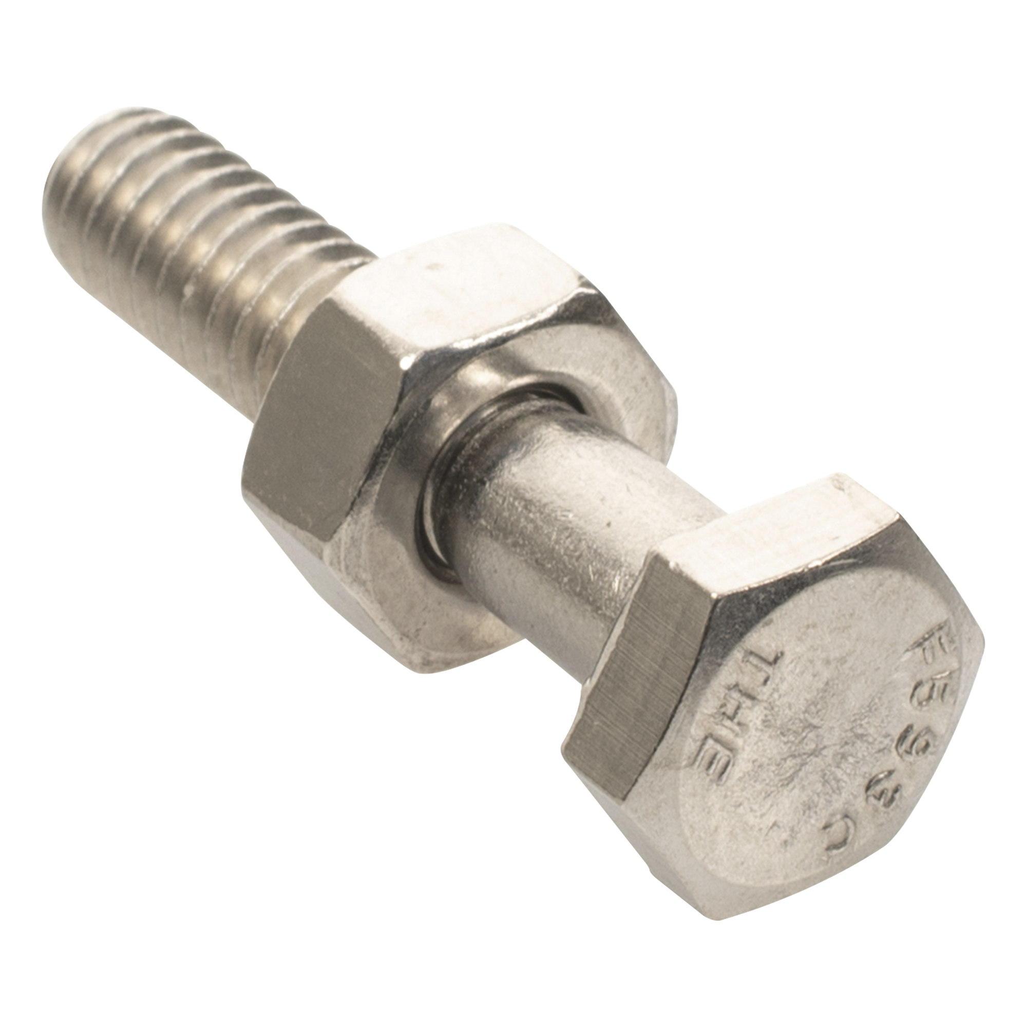 Paquete de tornillos con tuercas / Acero inoxidable 1/4 x 1 1/4 pulg / 6 piezas / Incluye arandelas reforzadas