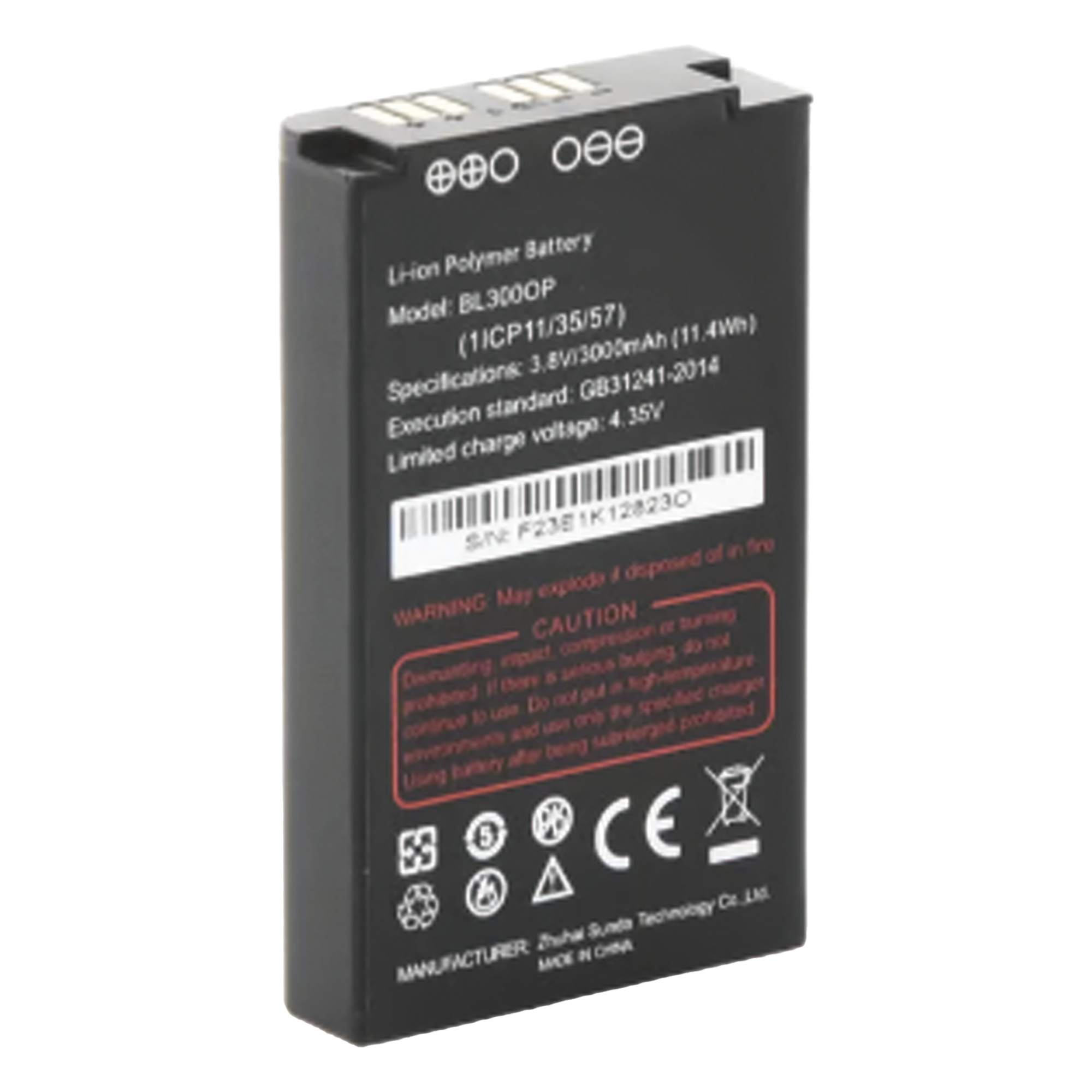 Batería de Repuesto / 3,000 mAh / 3.8 VCD / Compatible con Radio RG360 / Diseño Robusto — RUGGEAR · SKU BL300OP