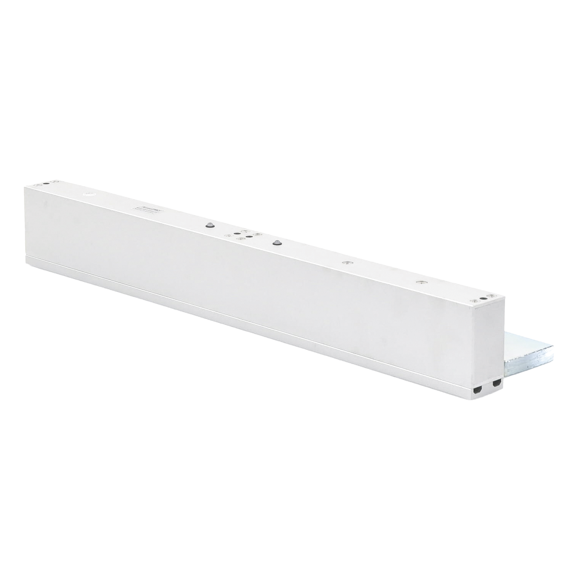 Chapa Magnética Doble para Aplicación en Puertas de Doble Hoja. 1200 lbs(x 2). LED