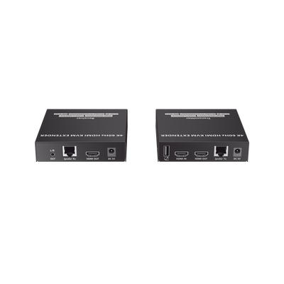 Kit Extensor KVM (HDMI y USB) hasta 120 metros | Transmite el Video y Controla tu DVR vía USB a distancia | Soporta resolución 4K @60Hz | Cat 6, 6a y 7 | Salida Loop en el Tx para visualización local  