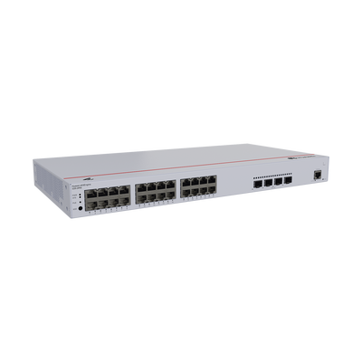 Switch de Acceso eKit Administrable / Capa 2 / 24 Puertos PoE+ Gigabit + 4 Puertos SFP+/SFP + Puerto de Consola  / Poe Perpetuo / Presupuesto PoE 400 W / Sin Licenciamiento