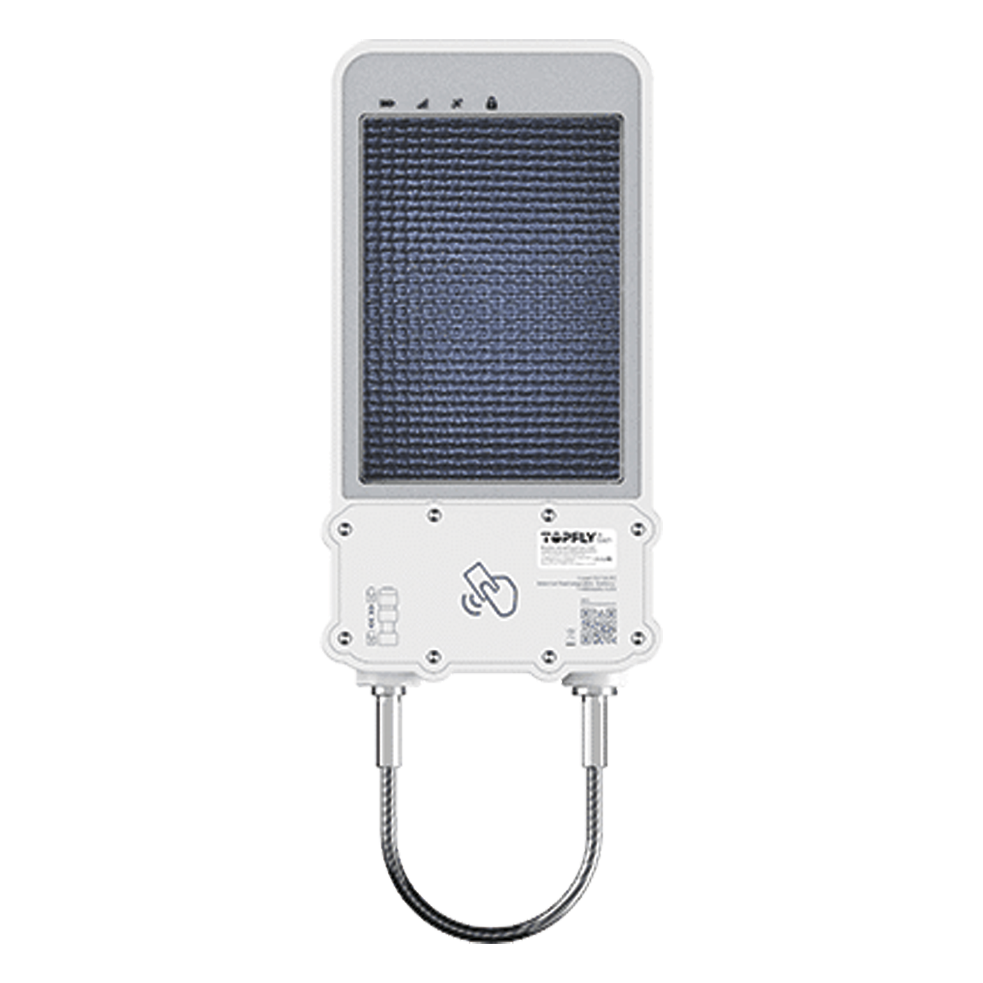 Cerradura Inteligente GPS / Rastreo LTE Cat-M1 / GNSS de Alta Precisión / Energía Solar 14,400 mAh / IP67 / RFID BLE OTA / Bluetooth 5.1 — TopFlyTech · SKU SOLARGUARDX100