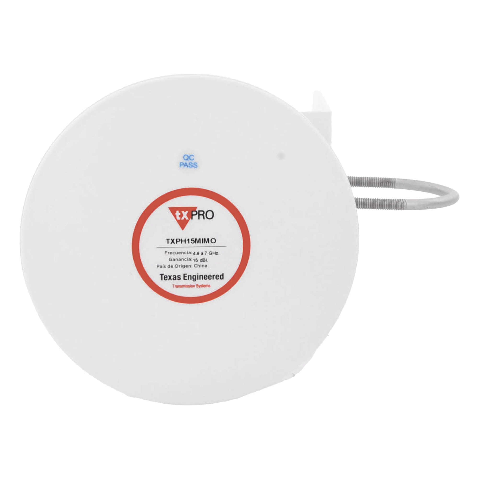 Antena Horn MIMO / 15 dBi / 4.9 - 7 GHz / Polarización Dual V/H 45° / RPSMA / -40 a +70°C (-40 a +158°F) — TXPRO · SKU TXP-H15-MIMO