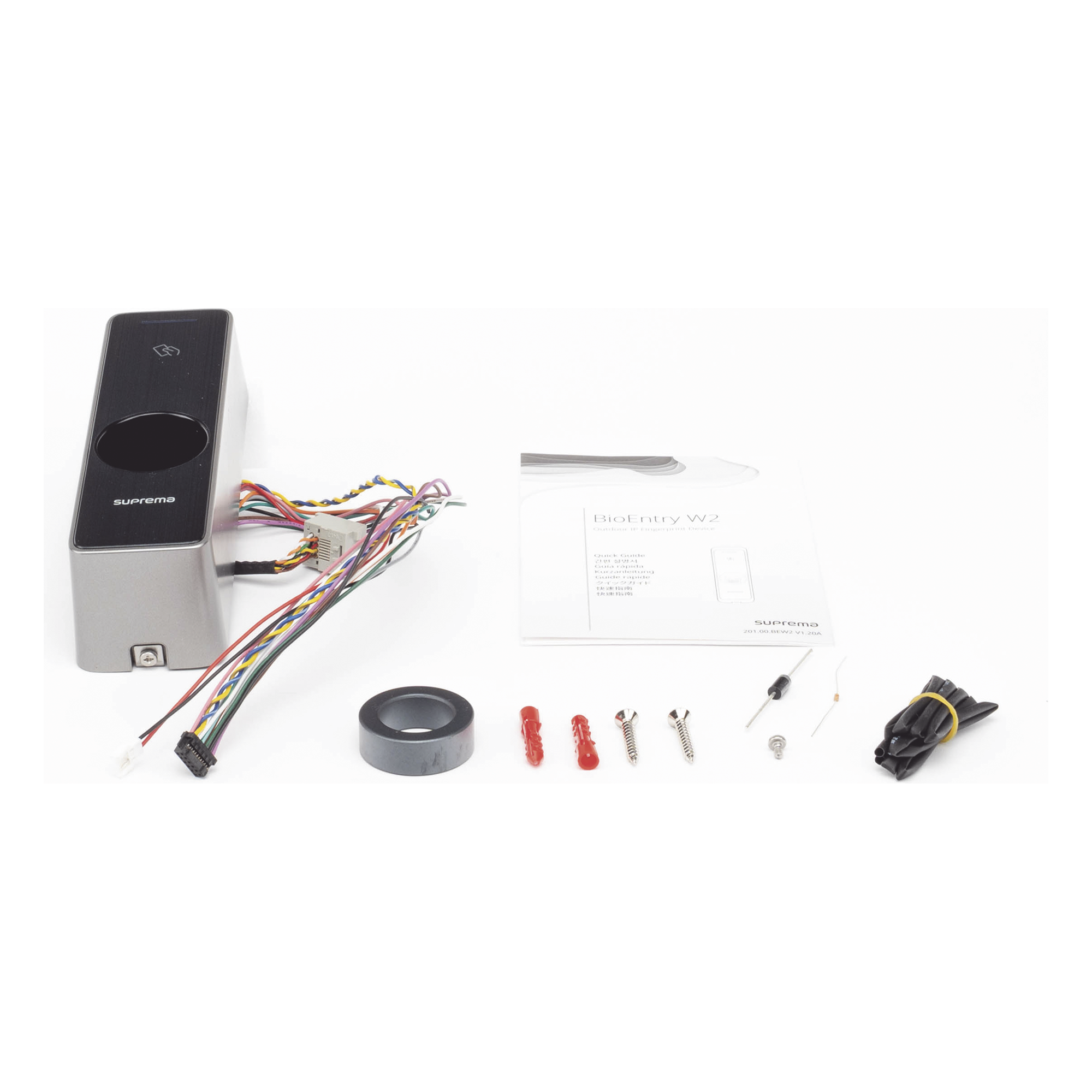 BioEntry W2 Lector de Huella para Exterior IP67 / IK09 / Certificado UL /Multiformato (Lector 125 KHz EM / HID Prox 13.56MHz, MIFARE / NFC / DESFire(EV1) / FeliCa / iClass SE)