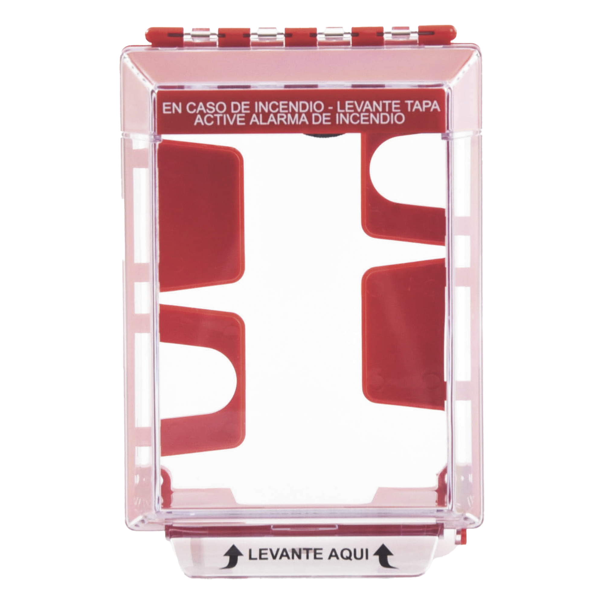 Cubierta Protectora Transparente / Bajo Perfil / Notificación Audible y Visible 105 dB / Estabilizado UV / Rango -40 a 121°C (-40 a 250°F) / ADA — STI · SKU STI-14220FR-ES