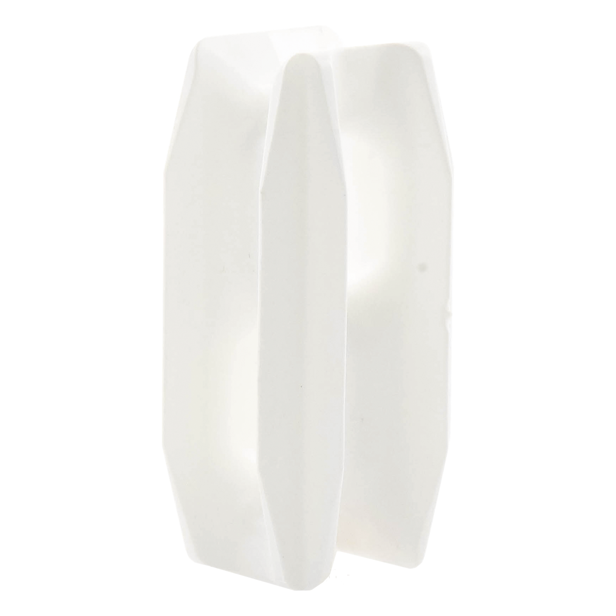 Aislador de Esquina para Cerco Eléctrico / Aislamiento 18 kV / Resistencia Mecánica 10.2 kg / Anti UV / 66 mm x 31.6 mm / Acabado Blanco — SFIRE · SKU SFESQUINEROW