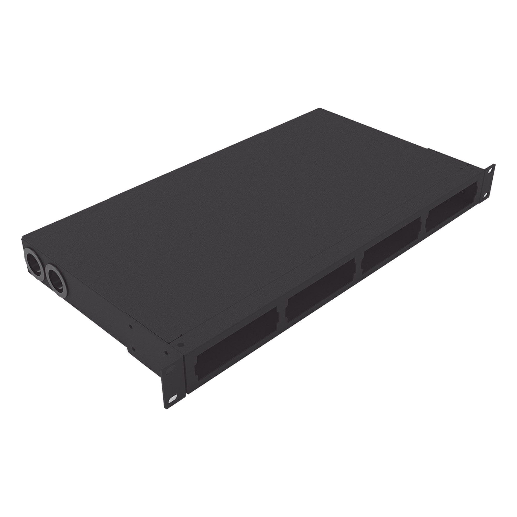 Distribuidor de Fibra Óptica / 19 Pulgadas / 1UR / 24 Fibras / 4 Placas Acopladoras / 1.58 x 0.14 x 0.84 pies — LINKEDPRO BY EPCOM · SKU LP-ODF-8024