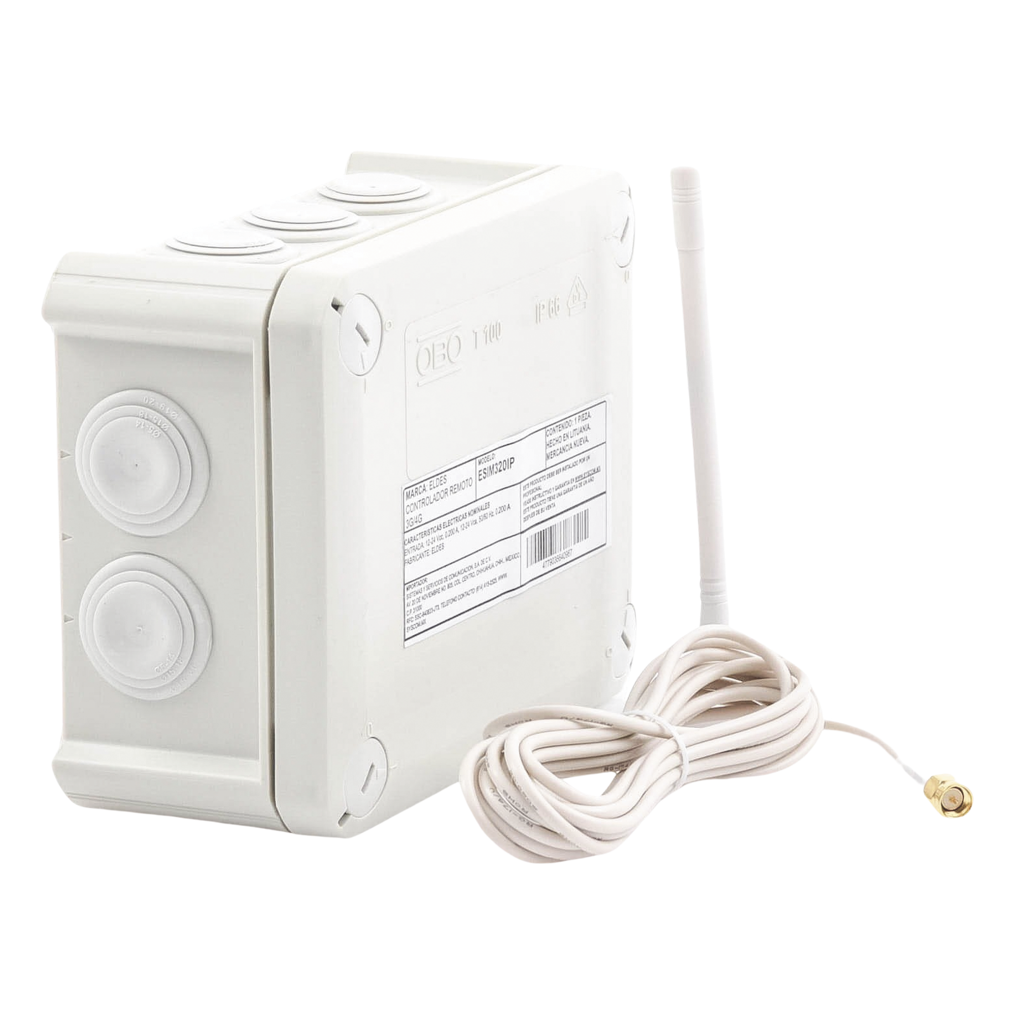 Controlador Remoto 3G con Activación vía APP o Llamada | Caja Nema IP67 | Soporta hasta 2000 Usuarios