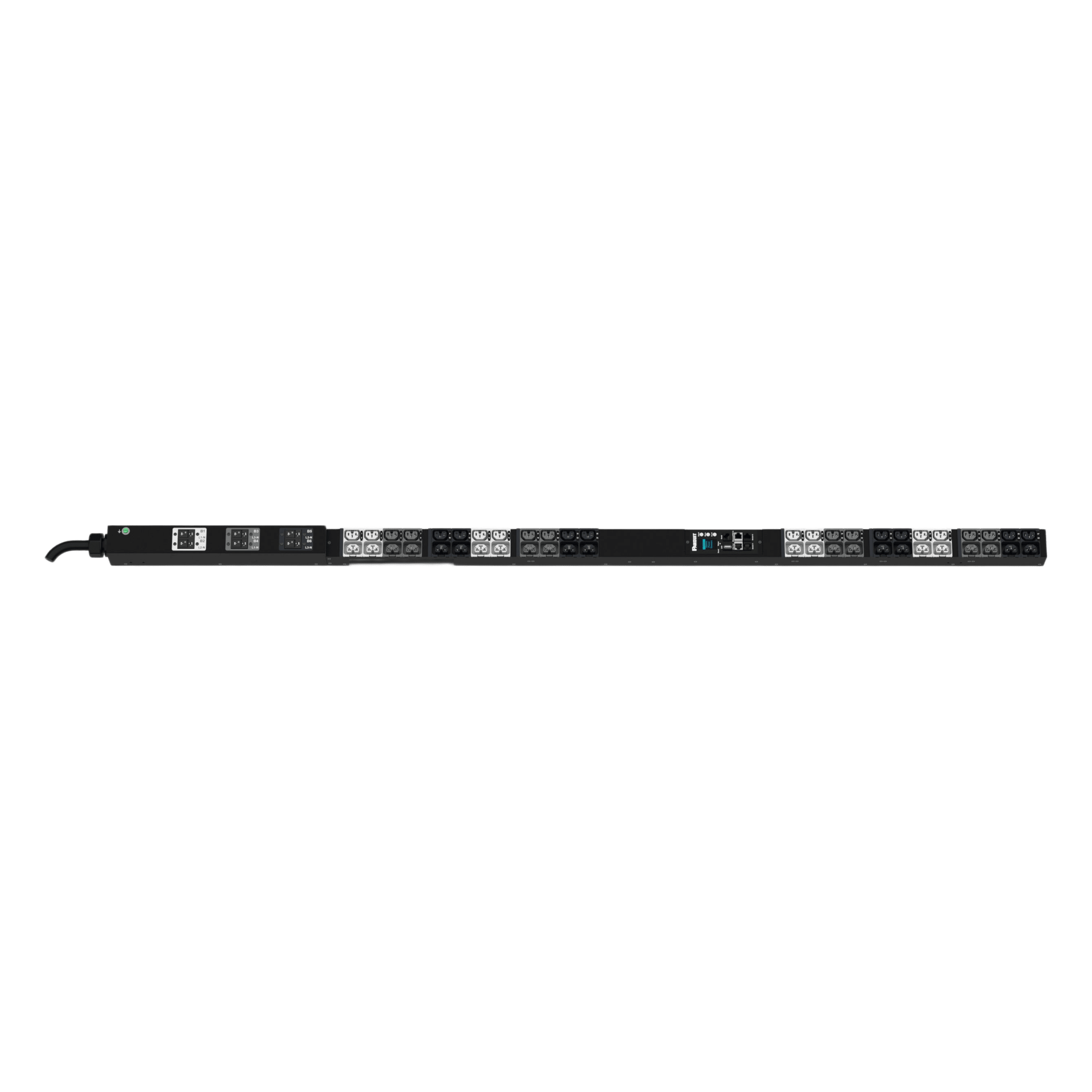 PDU Monitoreable y Switchable / 48 Salidas C13/C15/C19/C21 / Entrada IEC 60309 3P+N+E 6h 30A/32A / 240 Vca / Instalación Vertical — PANDUIT · SKU P48D20G