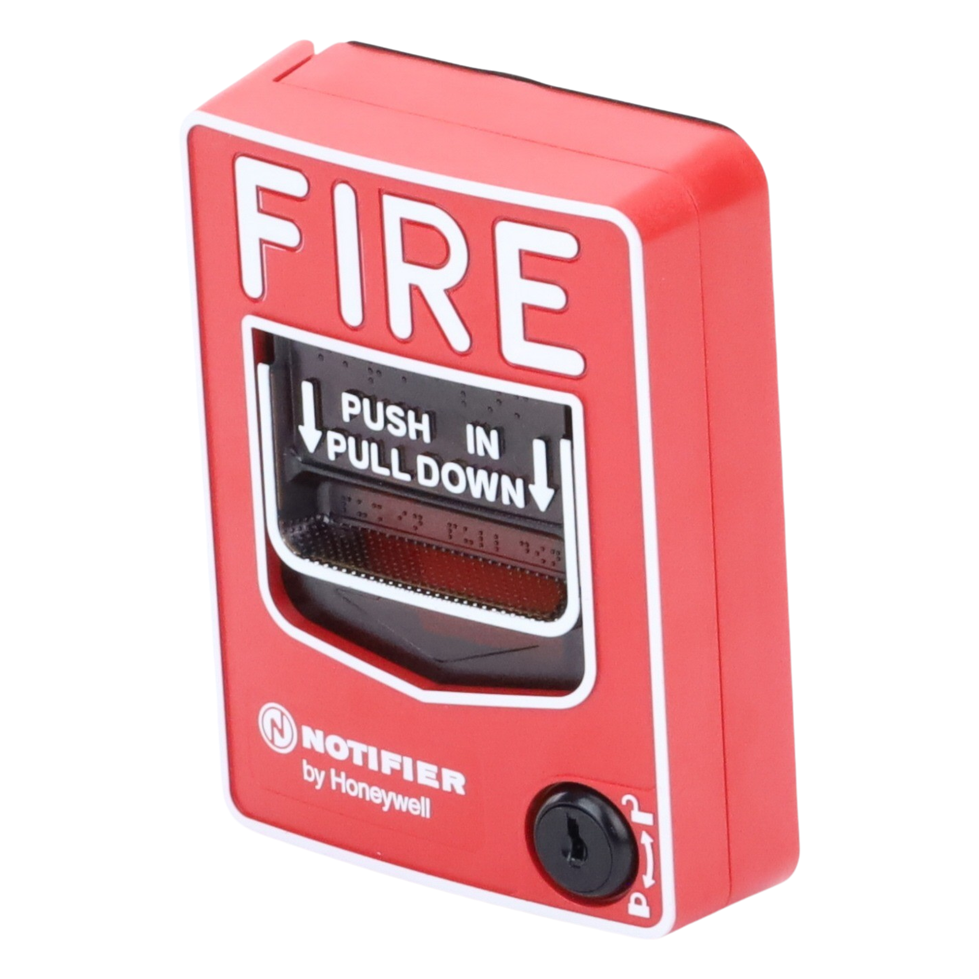 Estación Manual de Alarma Contra Incendio / Doble Acción / Con Cerradura y Llave / Exterior / UL 38 / ADA / Caja SB-I/O Incluida