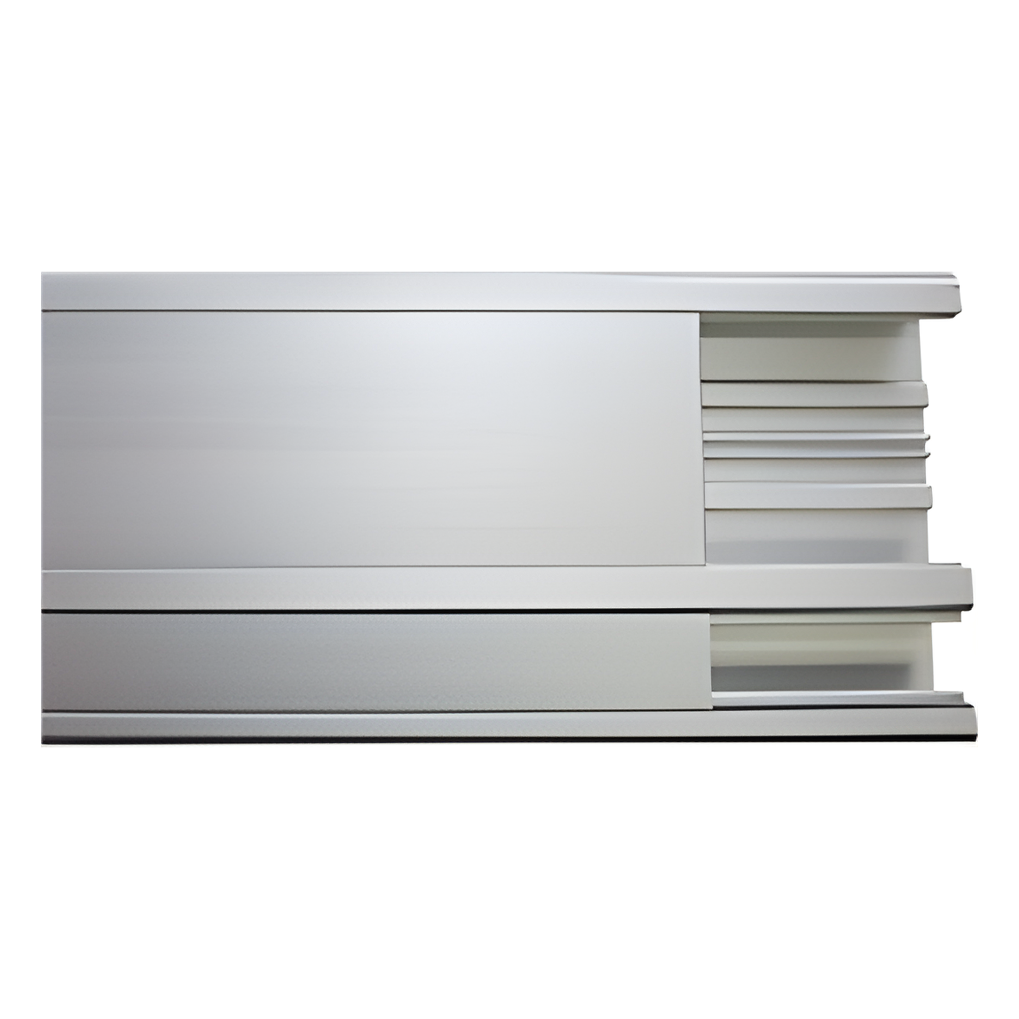 Canaleta de aluminio / 140 x 41 mm / Tramo 3 m (9.84 ft) / Anodizado natural / -20°C a 120°C — THORSMAN · SKU INKA-140