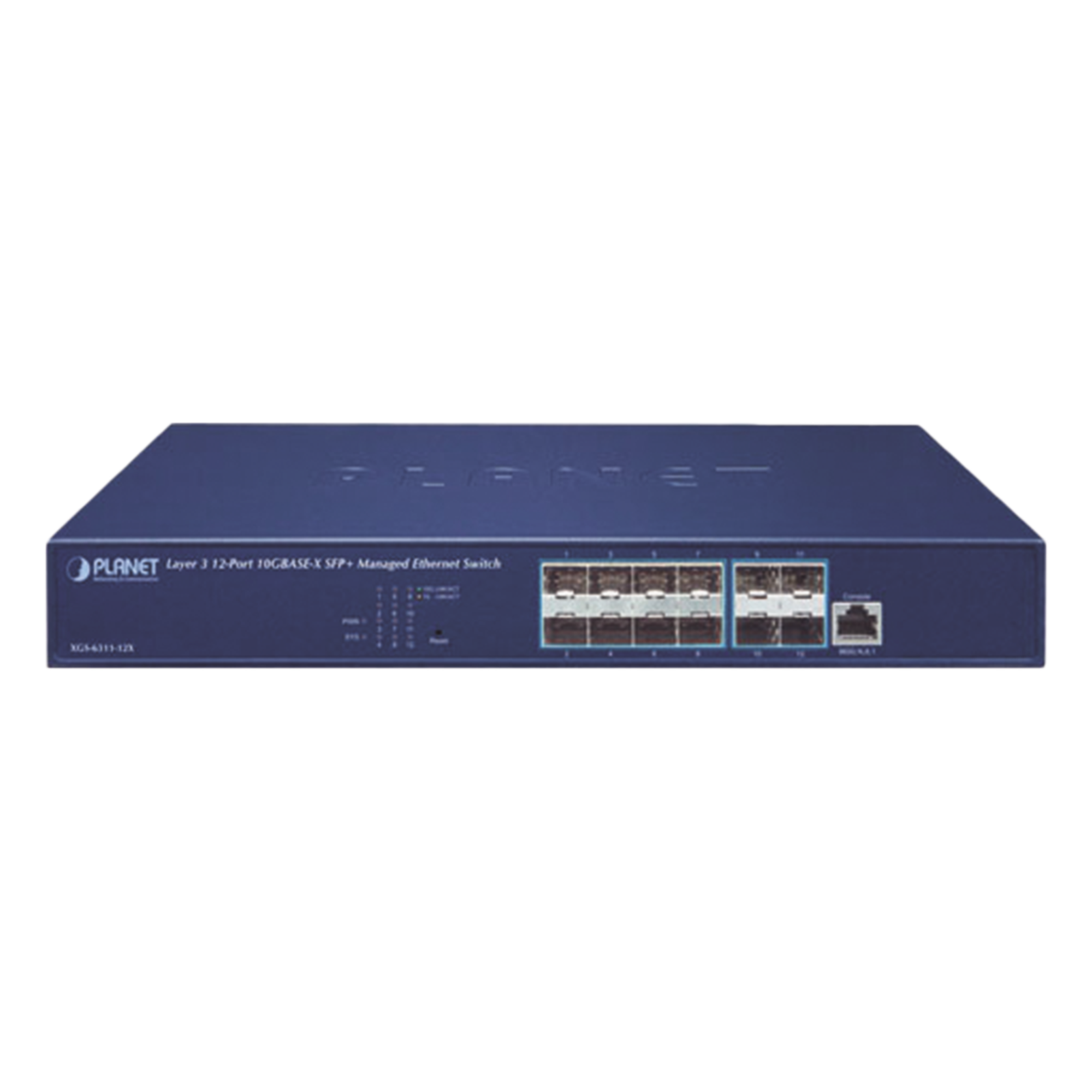 Switch Administrable Capa 3 / 12 Puertos SFP+ 10G / CPU MIPS 800 MHz / 1U Rack / 30.2W