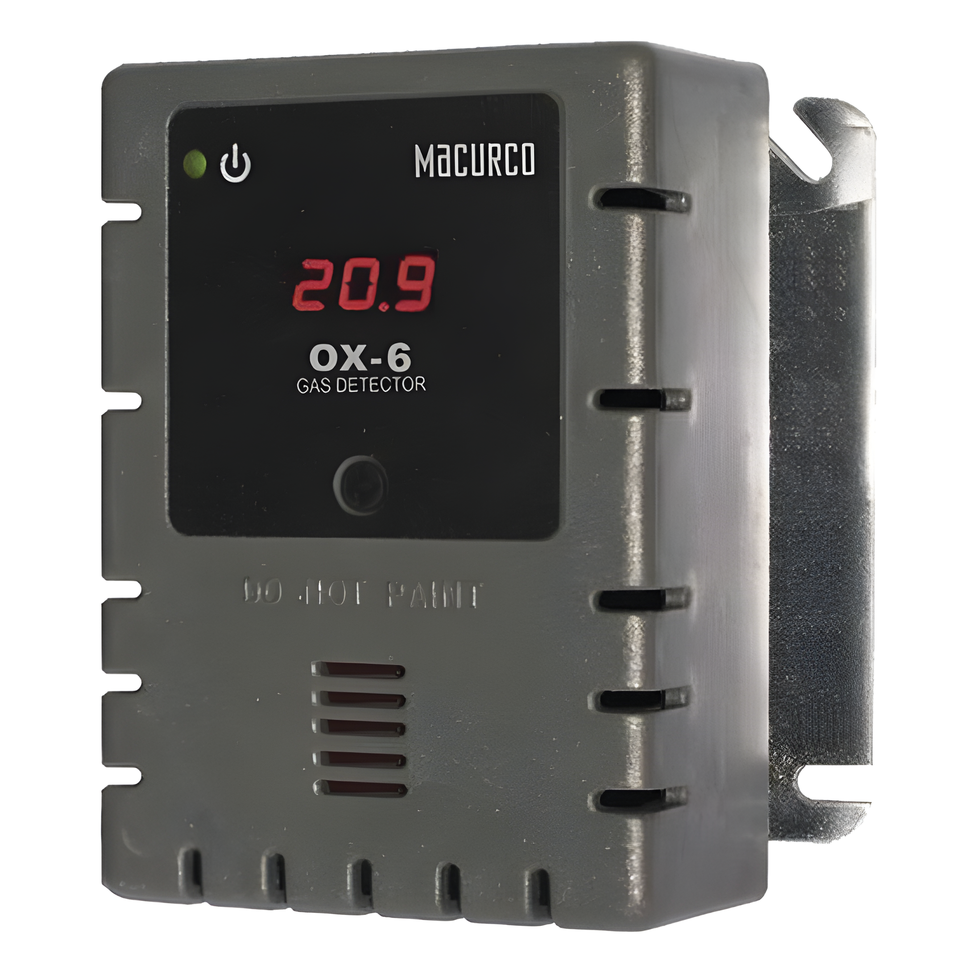 Detector y Controlador de Oxígeno / Rango 0-25% v/v O2 / Salida 4-20 mA / Cobertura 116.8 m² (1,257 sq ft) / Relé de Ventilador 5 A / UL 61010-1 ETL — MACURCO - AERIONICS · SKU OX-6
