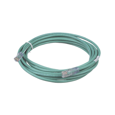Cable de Parcheo TX6, UTP Cat6, 24 AWG, CM, Color Verde, 4.57 Metros (15 Pies)