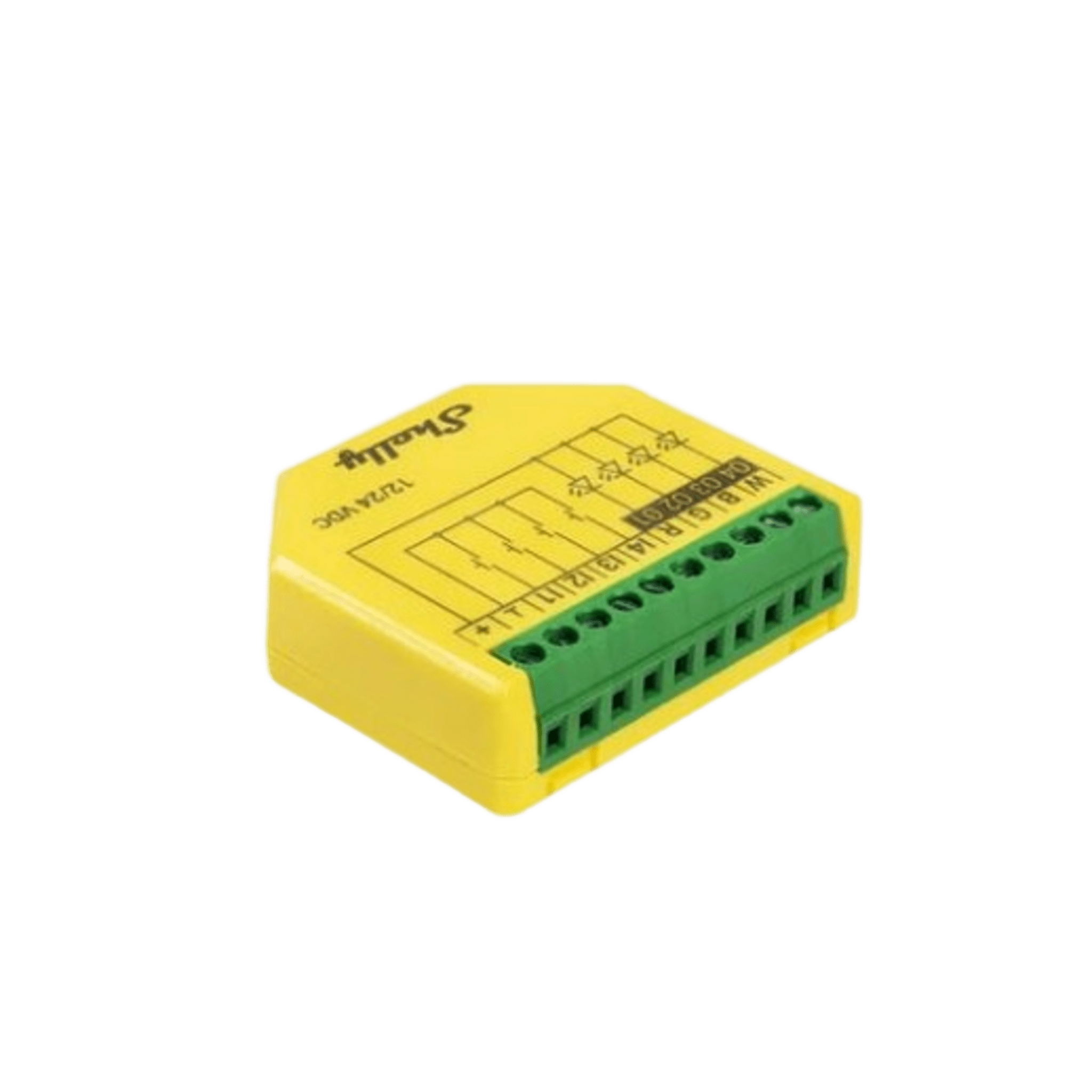 Controlador LED RGBW / Wi-Fi 2.4 GHz / 4 Canales / 12A / 12-24V / Medición de Consumo / Compatibilidad Alexa y Google Home
