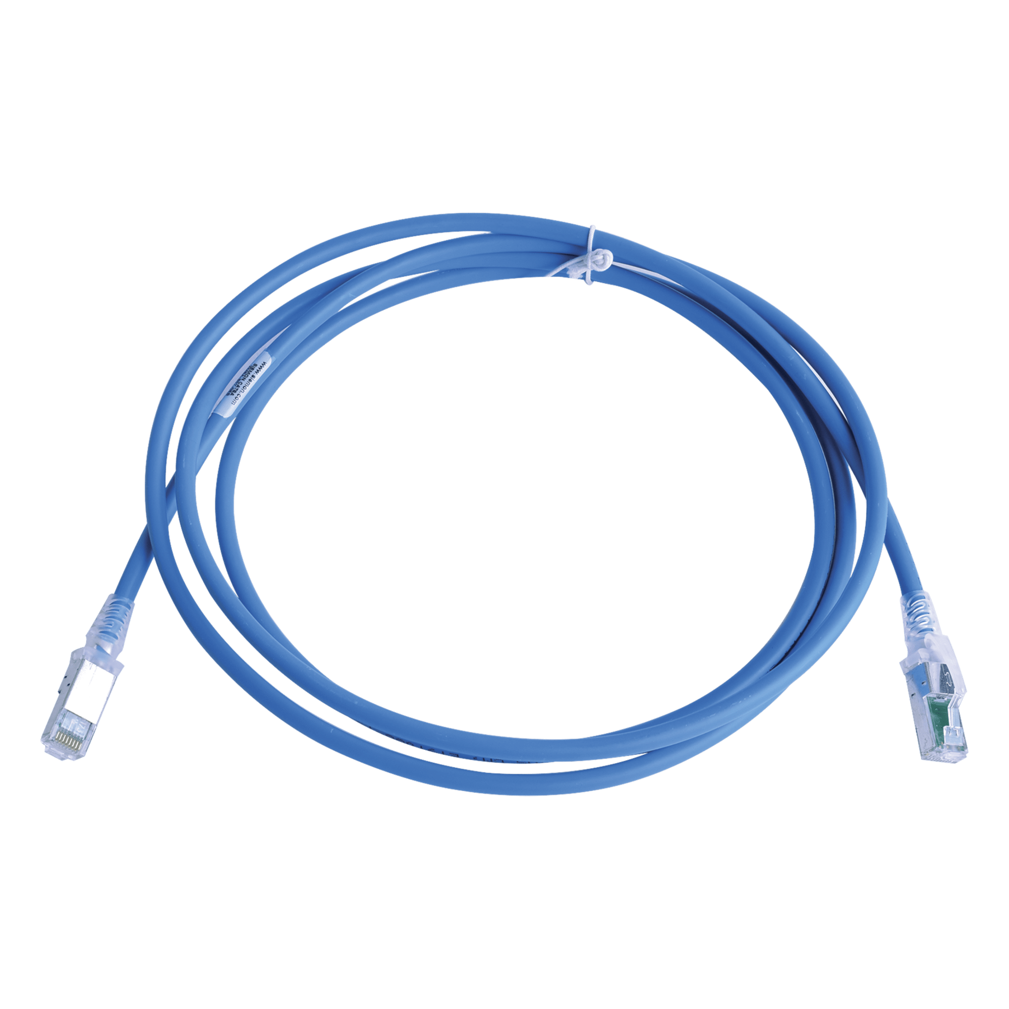 Patch Cord Cat6A S/FTP / 7 Pies (2.13 m) / CM/LS0H / Blindaje 360° / UL2043 / Alta Densidad — SIEMON · SKU ZM6A-S07-06B