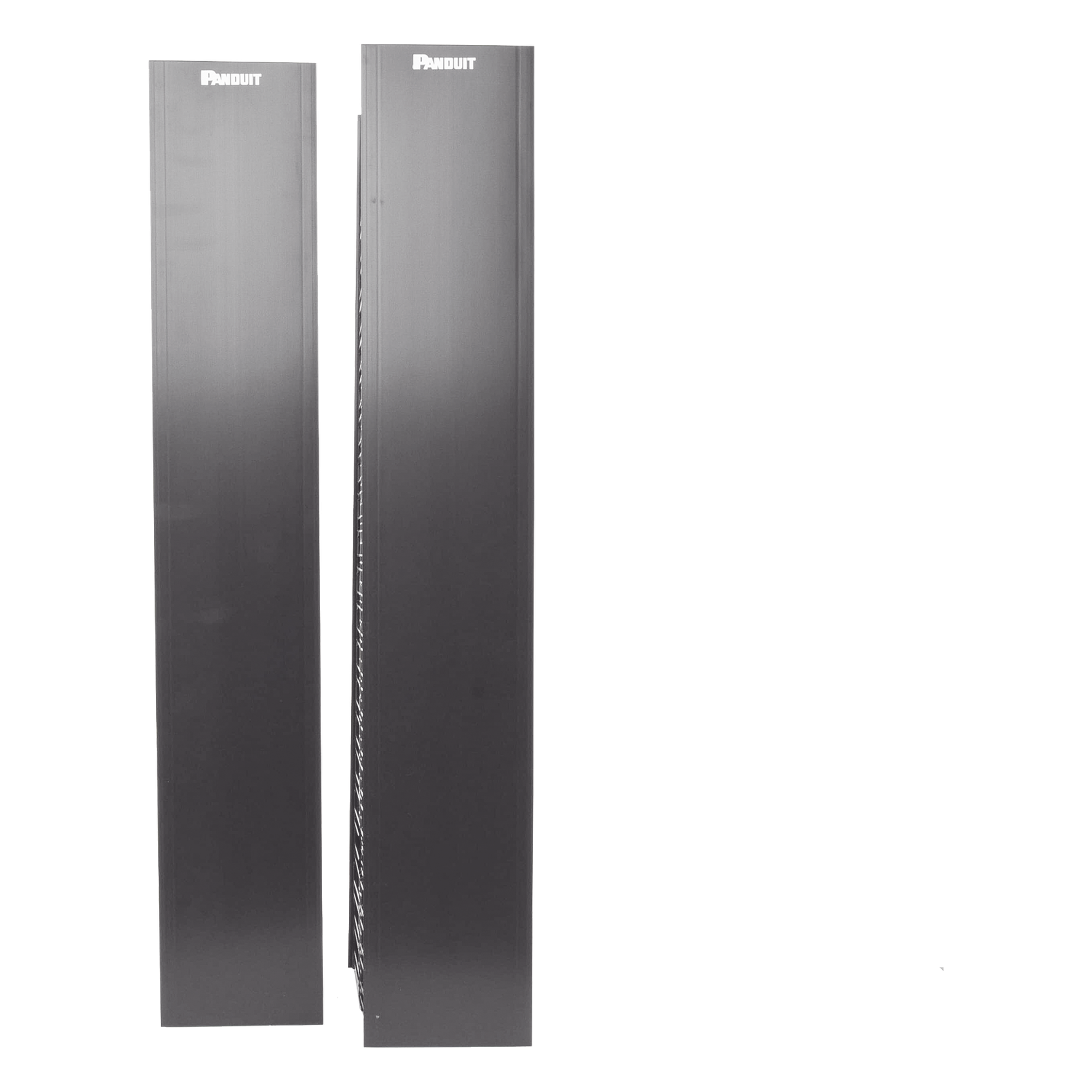 Organizador Vertical de Cable / Doble Capacidad Frontal y Posterior / 45 RU / 6.7in (170mm) Ancho / 83.0in (2108mm) Alto / Negro