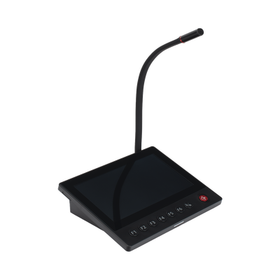 Micrófono IP | 12 VCD |  Pantalla Touch 7" | Transmisión en Tiempo Real | Integración con HikCentral Professional