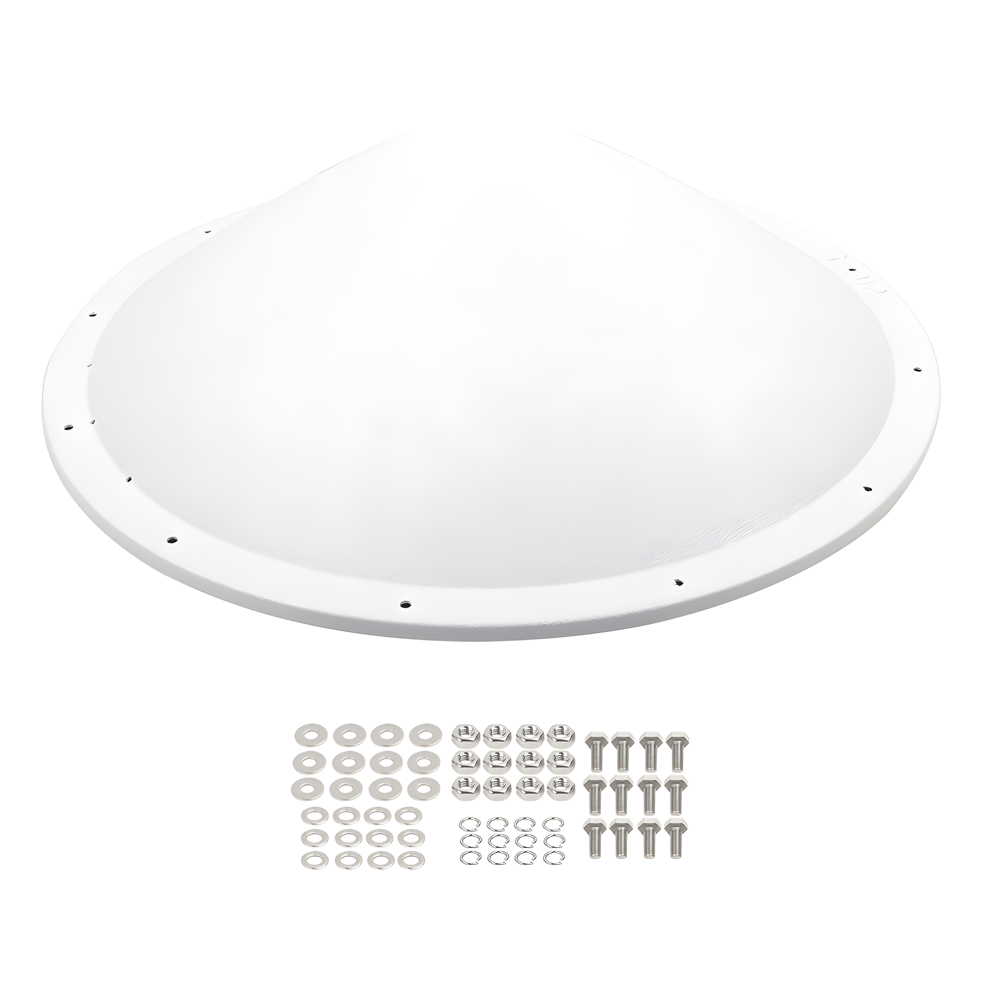 Kit de Antena y Radomo / 28 dBi / 4.8-6.5 GHz / SMA Macho Inverso / Alcance 15 km (9.3 mi)