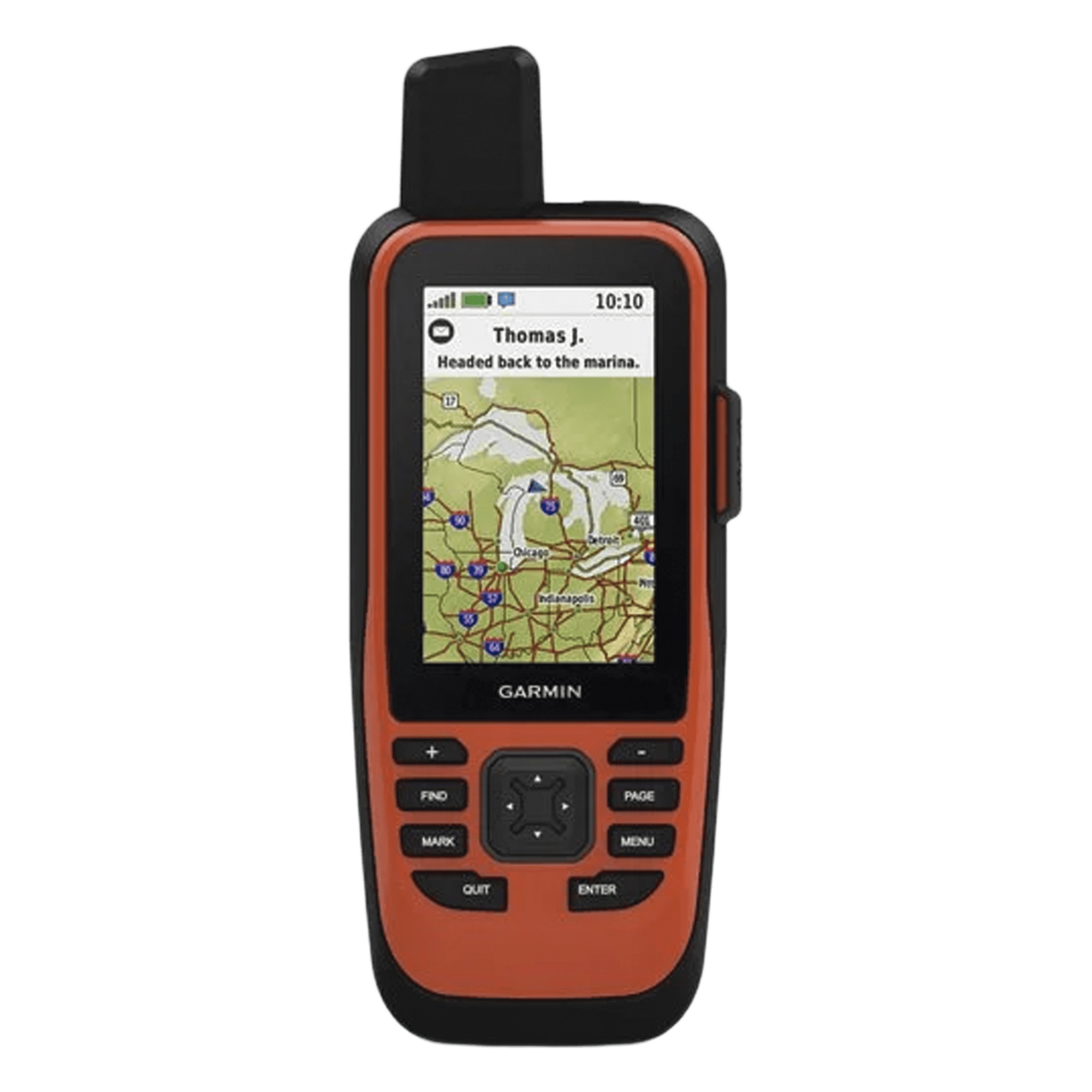 GPS Portátil / Pantalla Transflectiva 3" / 240 x 400 píxeles / Autonomía 35 Horas / 16 GB / NMEA 0183 / Bluetooth y Wi-Fi — GARMIN · SKU 10-02236-00