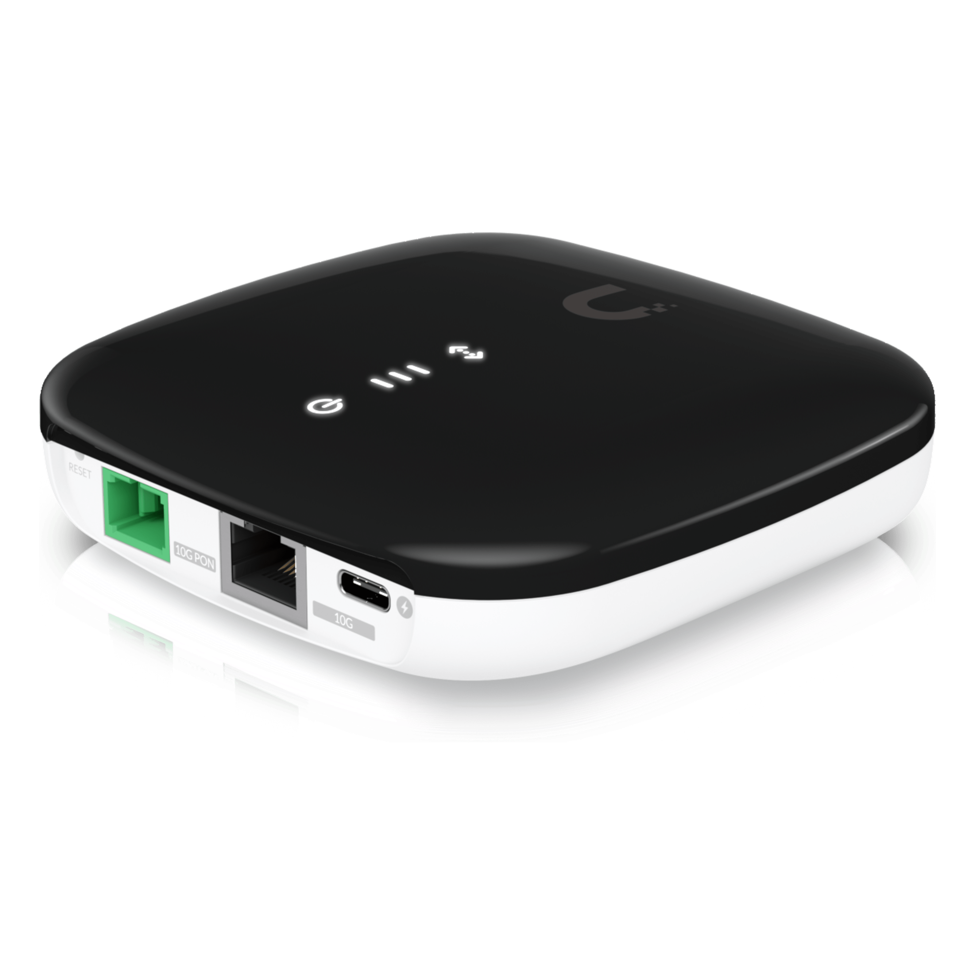 ONU XGS-PON / 10 Gbps Simétricos / Alcance 20 km / Puerto LAN 10G / SC/APC / Gestión UISP — UBIQUITI · SKU UISP-FIBER-XGS