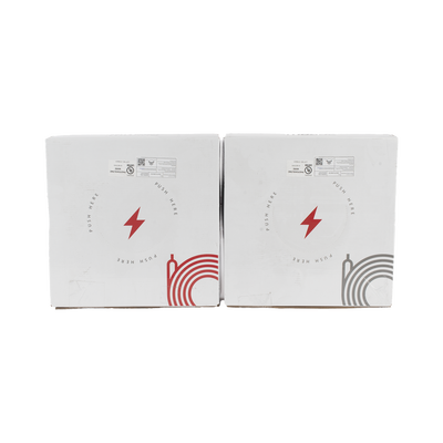 Kit de 2 rollos de 50 metros de cable fotovoltaico de cobre, rojo y negro, calibre 10 AWG (6mm²), Tipo PV,  1000/2000 V y 120°C.
