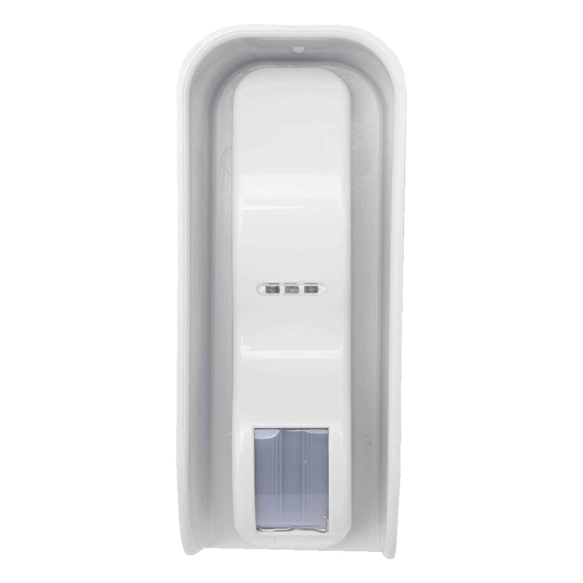 Sensor de Movimiento Tipo Cortina / 100 % Exterior / Alimentado por baterias / Doble tecnologia MW & PIR / Compatible con cualquier panel de alarma — Politec · SKU NATSENSORWS