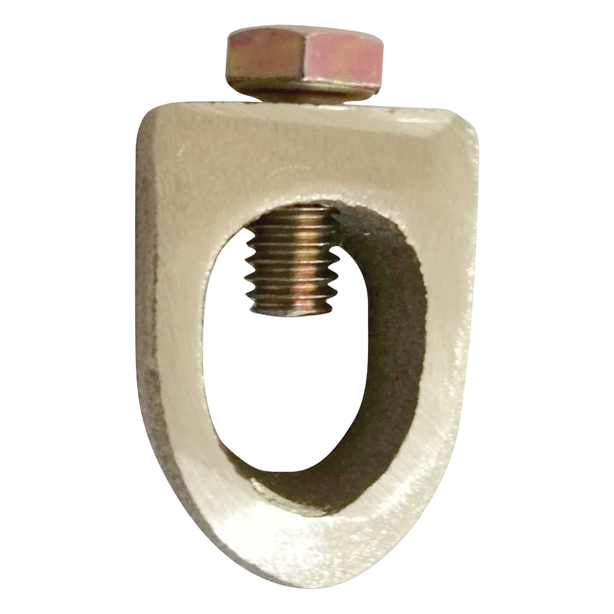 Conector Varilla-Cable / Bronce 100% / Tornillo Acero Inoxidable / Varilla 5/8-3/4 in (16-19 mm) / Cable 4-1/0 AWG / 3.5 x 2.5 x 1.2 cm — LINKEDPRO BY EPCOM · SKU LP-VC