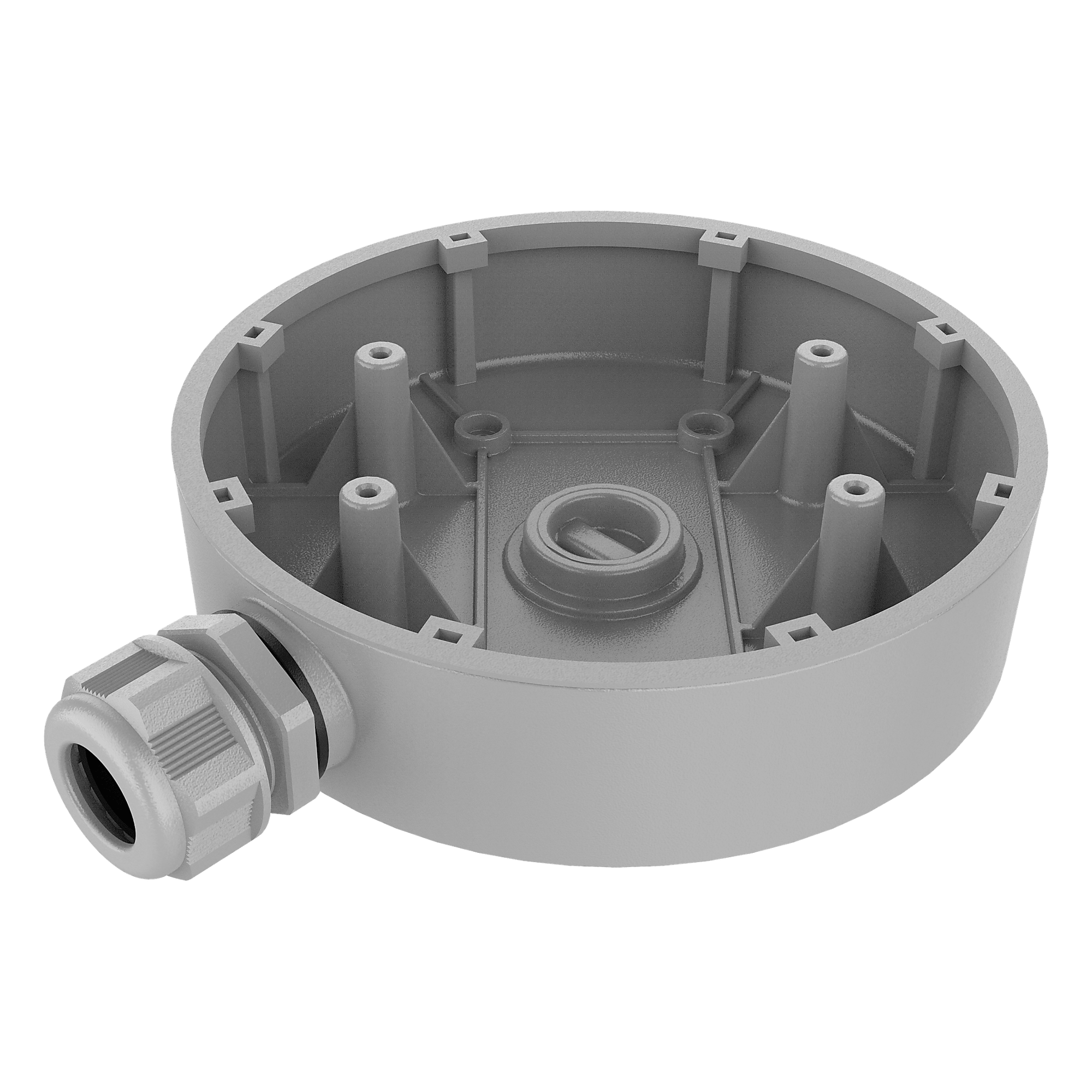 Caja de Conexiones IP / Polímero Anticorrosión / IP66 / Salida Tubo 3/4 pulgadas / 659 g / Ambiente Salino — HIKVISION · SKU DS-1280ZJ-DM55-428C-Y