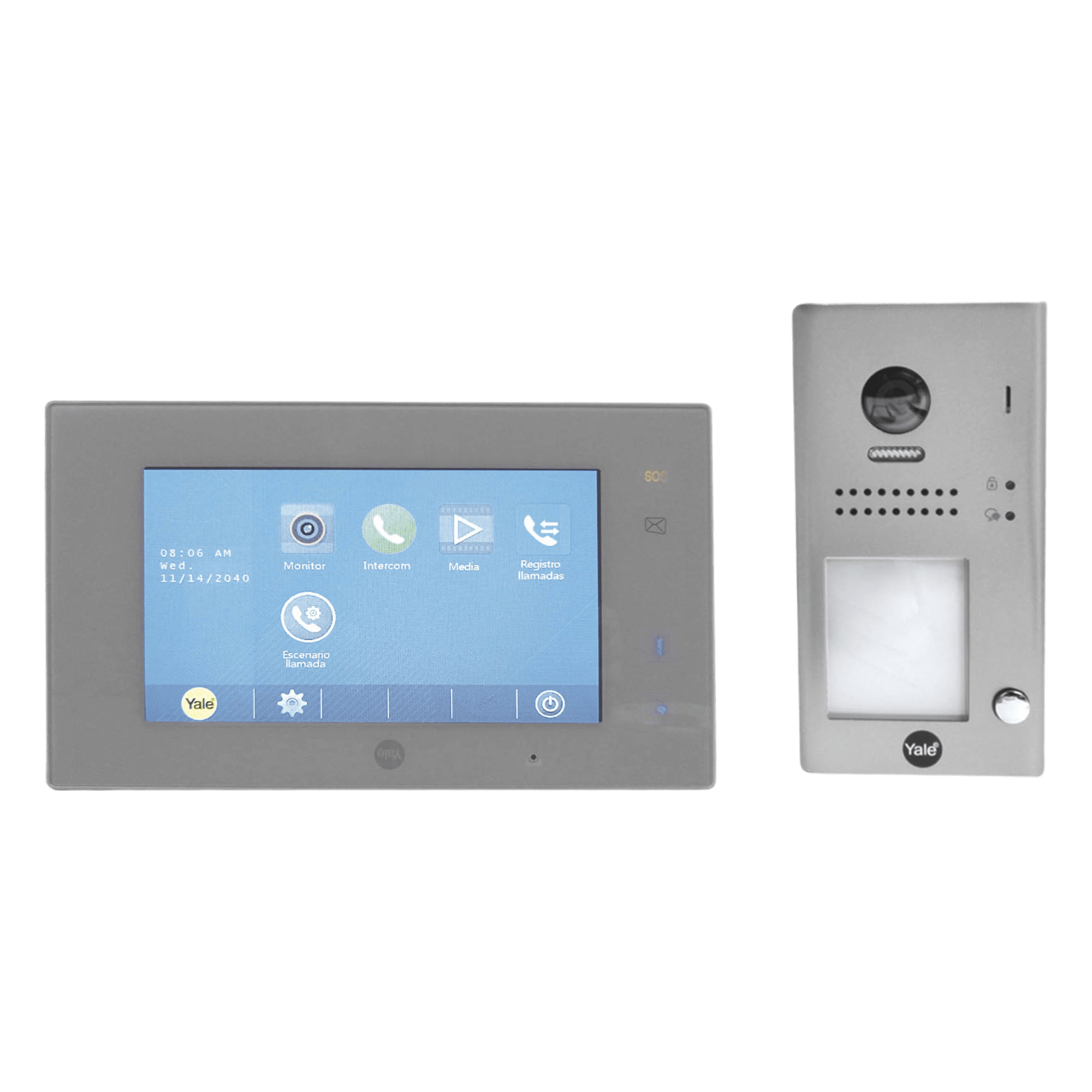 Kit de VideoPortero Manos Libres / Pantalla Táctil 7' / 110° LED / IP54 / 16 Monitores / 2 Hilos — ASSA ABLOY · SKU 80139