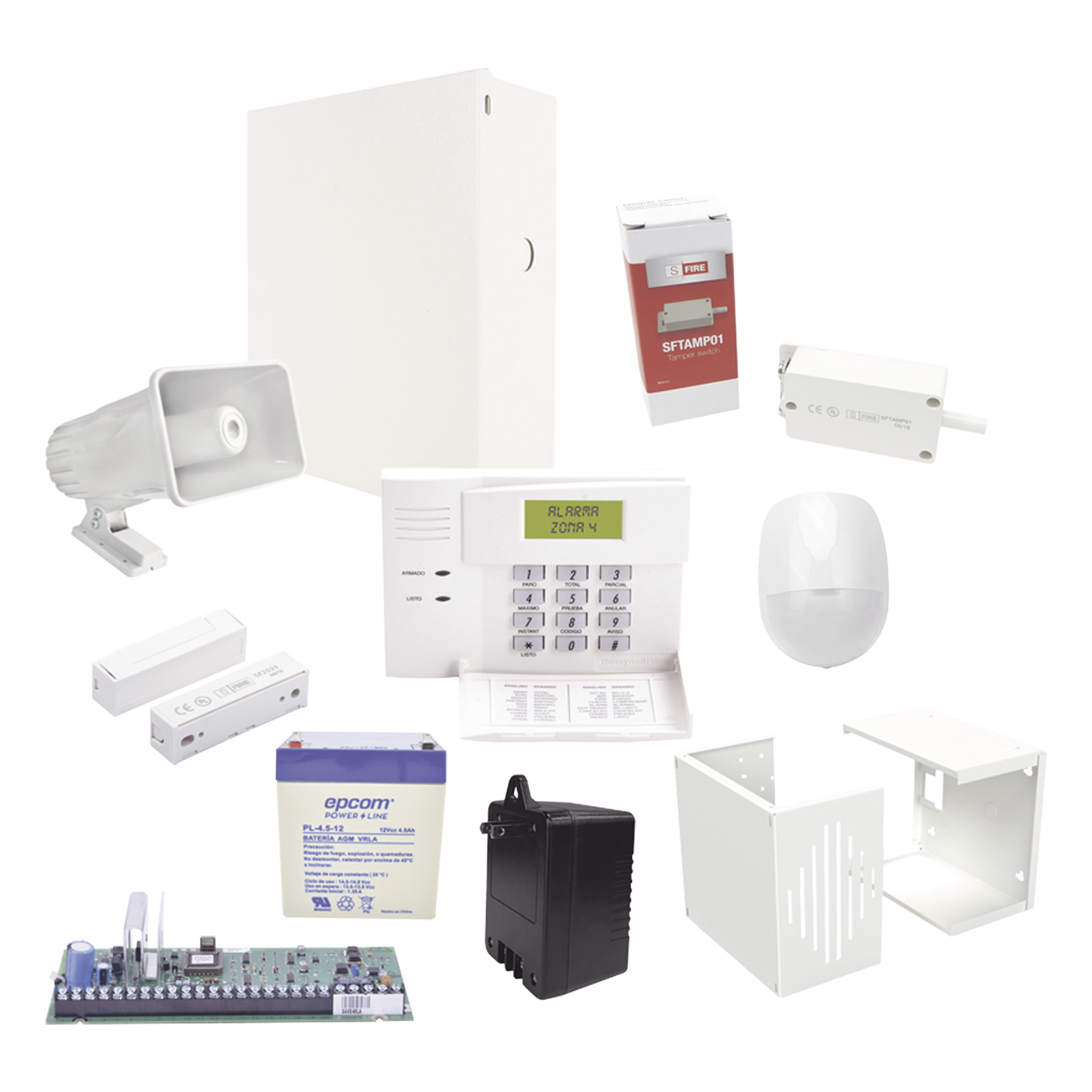 Panel de Control de Intrusión / 64 Zonas / 3 Particiones / 8 Consolas / 250 Eventos en Memoria — HONEYWELL HOME RESIDEO · SKU VISTA-48L-K2