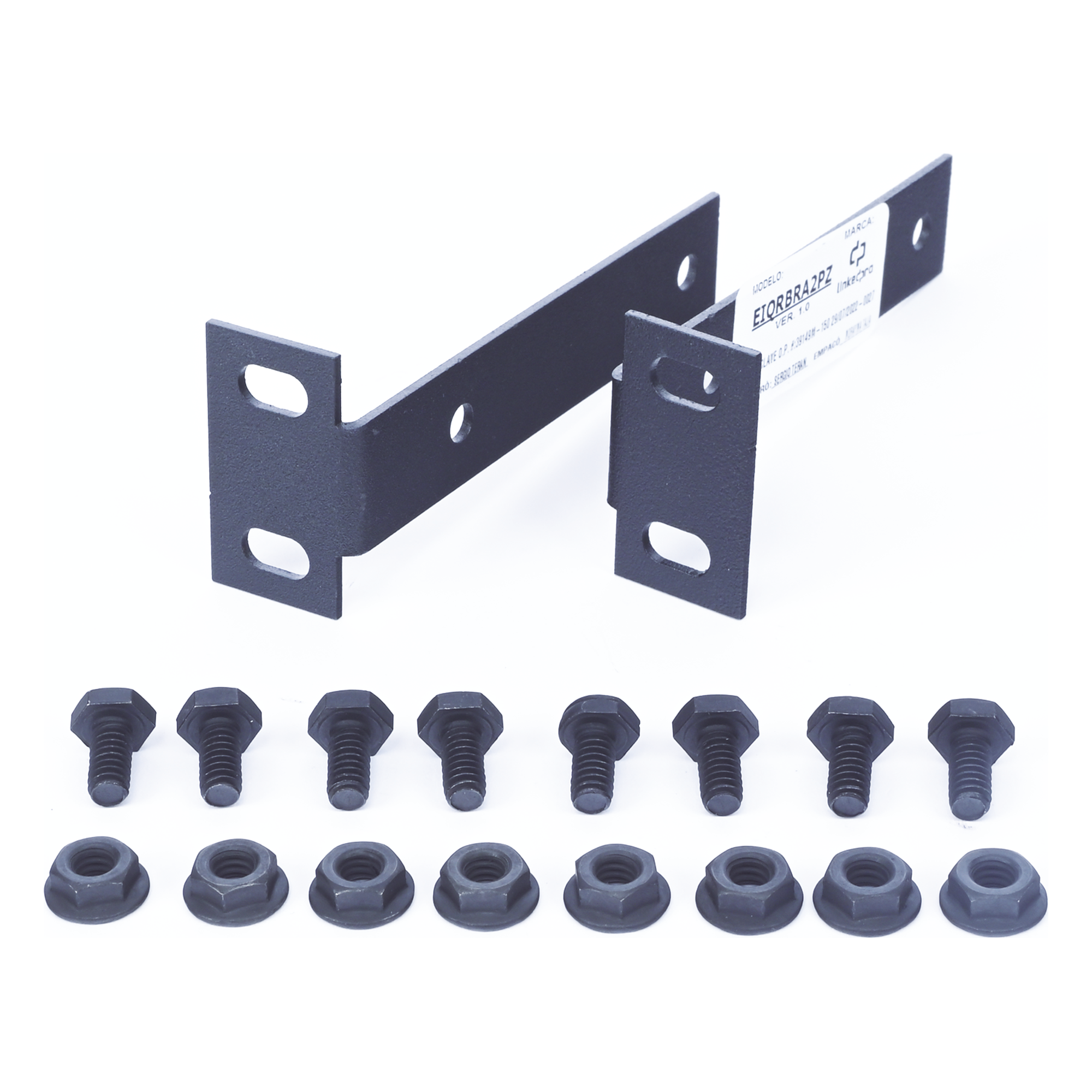 Kit de Brackets Adaptadores para Rack / Compatibilidad EIQ/EIRL / Doble Perforación / Organizadores Verticales
