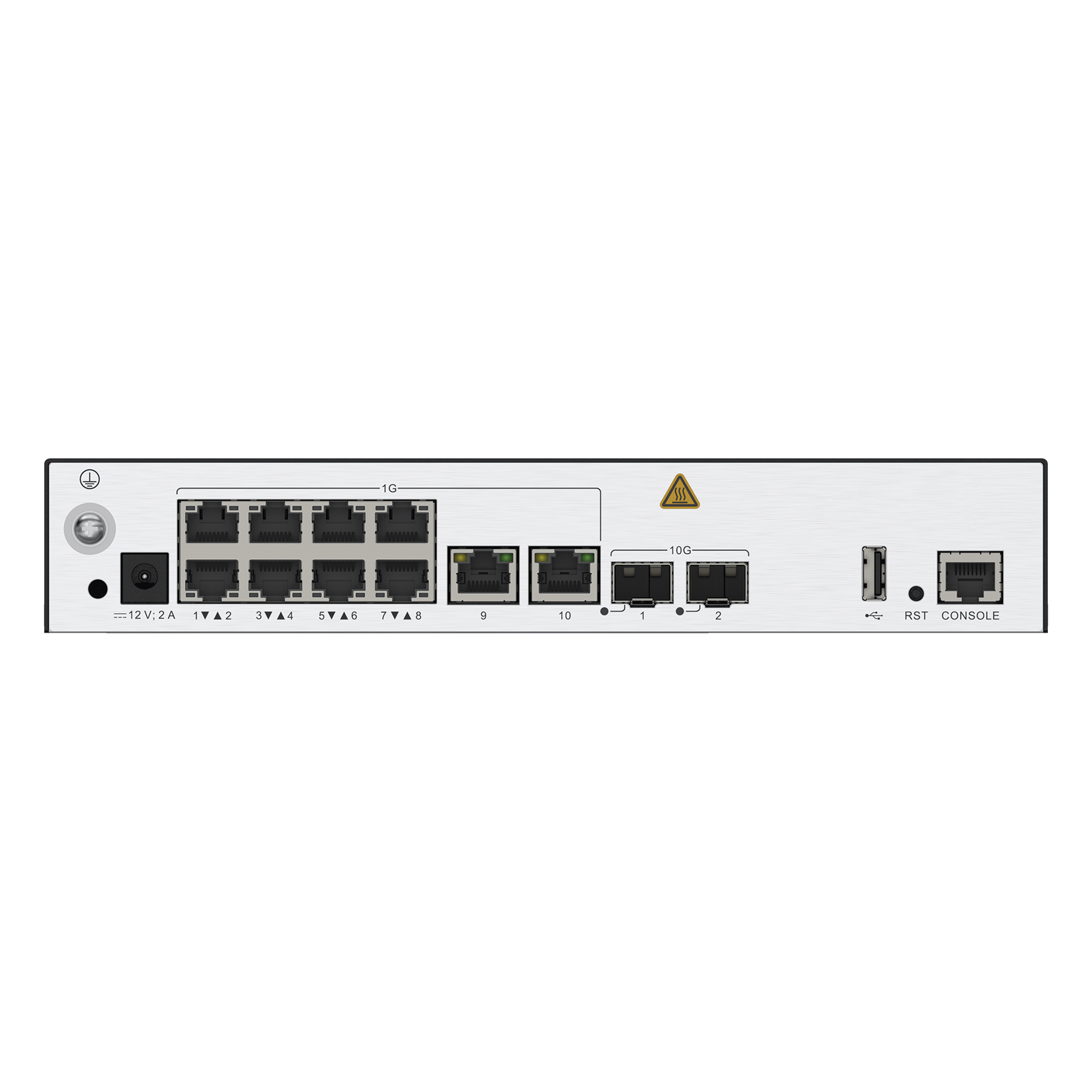 Controladora de Puntos de Acceso / 10 puertos 10/100/1000 Mbps / 2 puertos 10GE SFP+ / Hotspot 2.0 / Roaming Capa 2 y 3 / Rendimiento 10 Gbps / Soporta 128 APs / Hasta 1024 Clientes — HUAWEI · SKU AC650-128AP