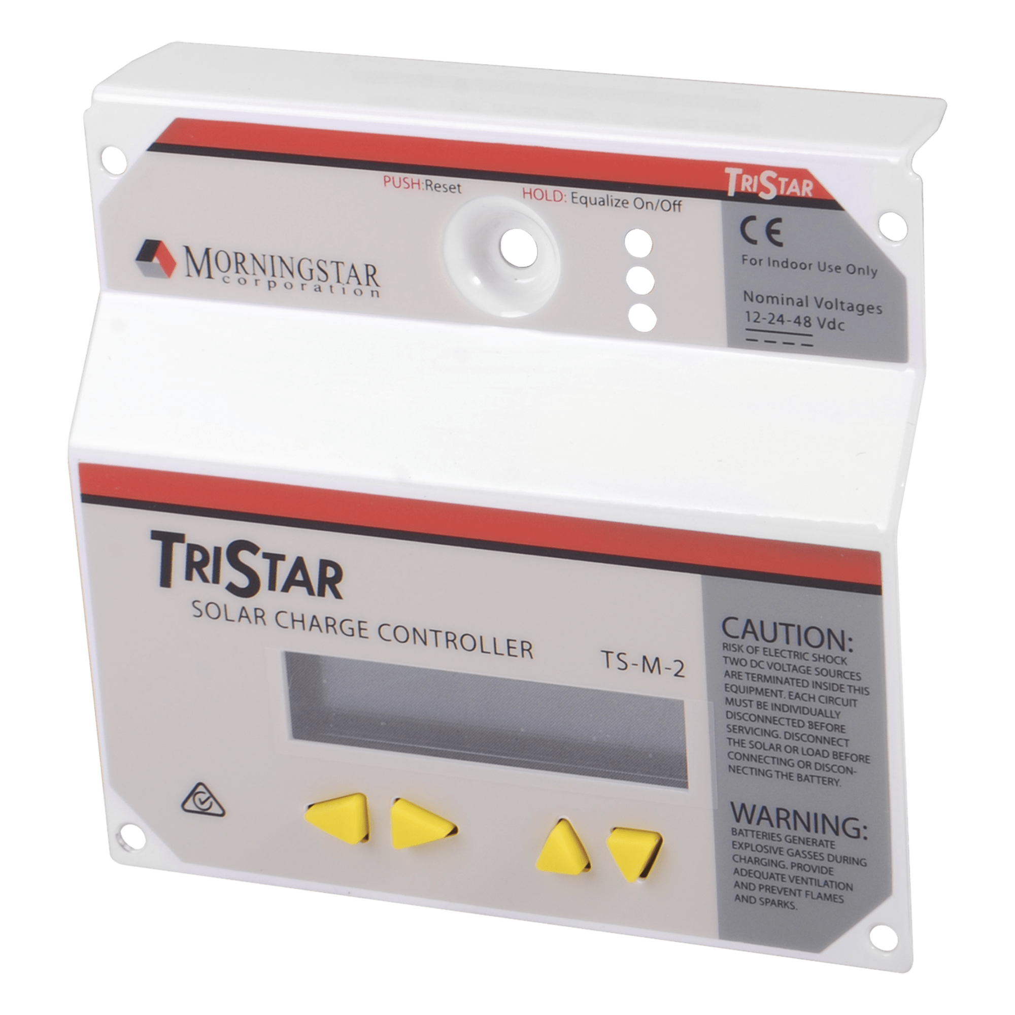 Medidor Digital para Controlador Solar / Pantalla LCD / Compatibilidad TS-45, TS-60 y TS-MPPT / Diagnóstico Avanzado / Monitoreo de Parámetros Energéticos — MORNINGSTAR · SKU TS-M2