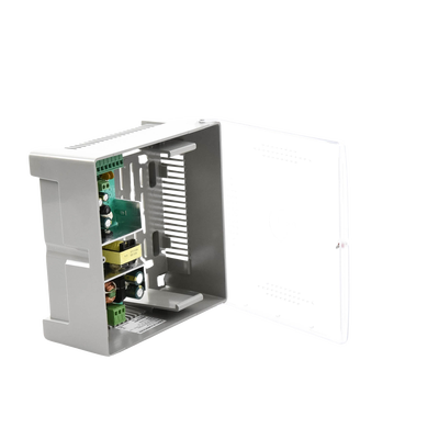 Fuente de Poder con Gabinete de 4 Salidas de 11 - 15 Vcc / 5 Amper /  Voltaje de Entrada: 96 - 264 Vca / Soporta Protección contra Sobrecorriente de Salida, Protección contra Cortocircuito / Led Indicador