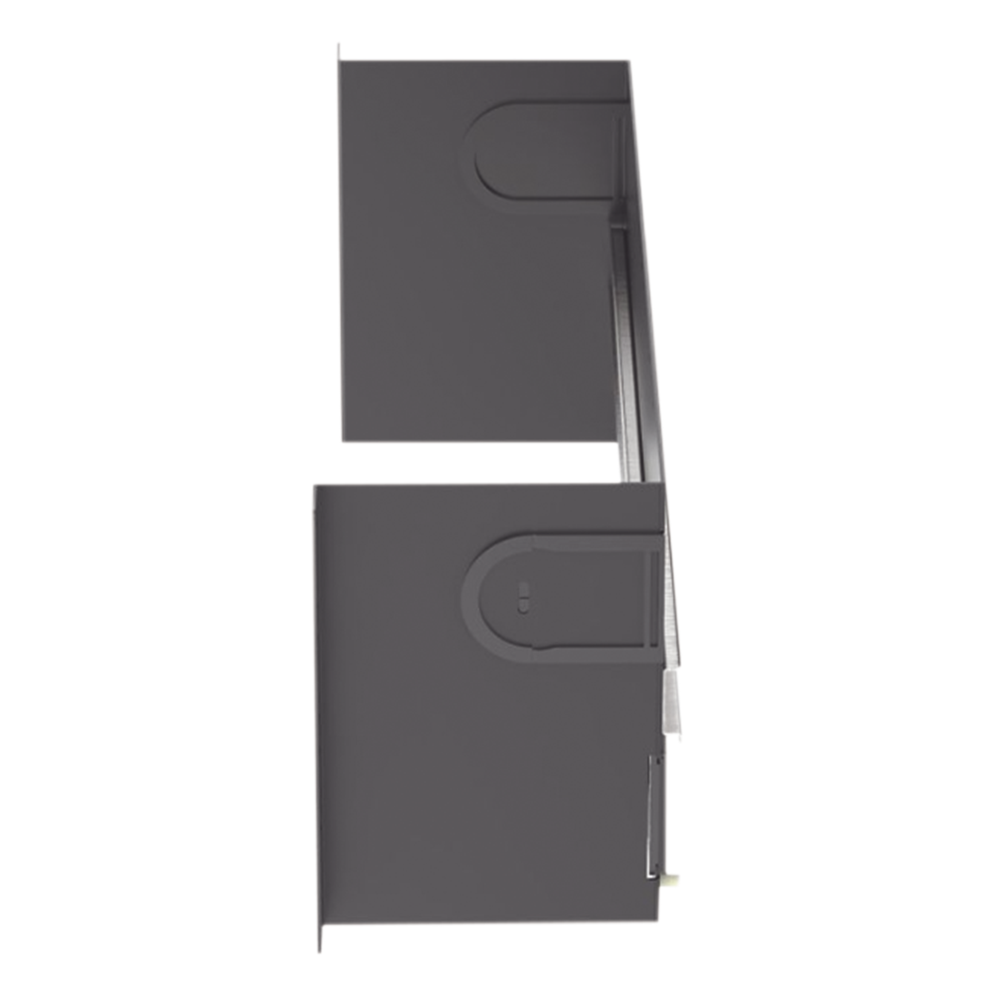Soporte de Riel DIN Industrial / 4U / Rack 19 in / Acero / Gestión de Cables