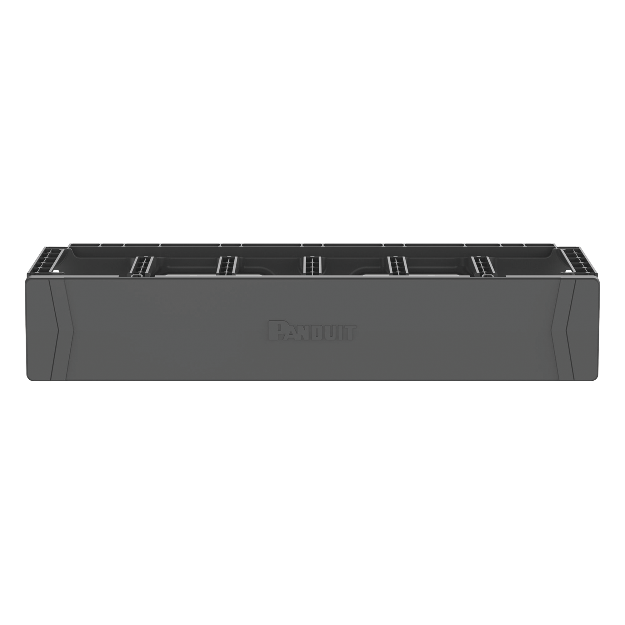 Organizador de Cables Horizontal / Rack 19 pulgadas / 2UR / Cubierta Magnética Doble Bisagra / Aberturas para Cat 6 y 6A / 484 x 90 x 202 mm (19 x 3.5 x 7.9 in)
