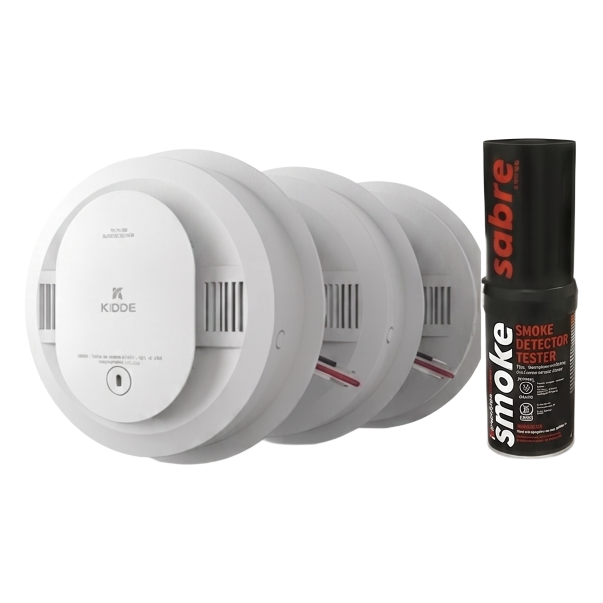 Kit de Detectores de Humo Autónomos / 20 Piezas / Fotoeléctrico / Batería 10 Años / 85 dB / Probador Incluido — SDI · SKU 210314661KSABRE