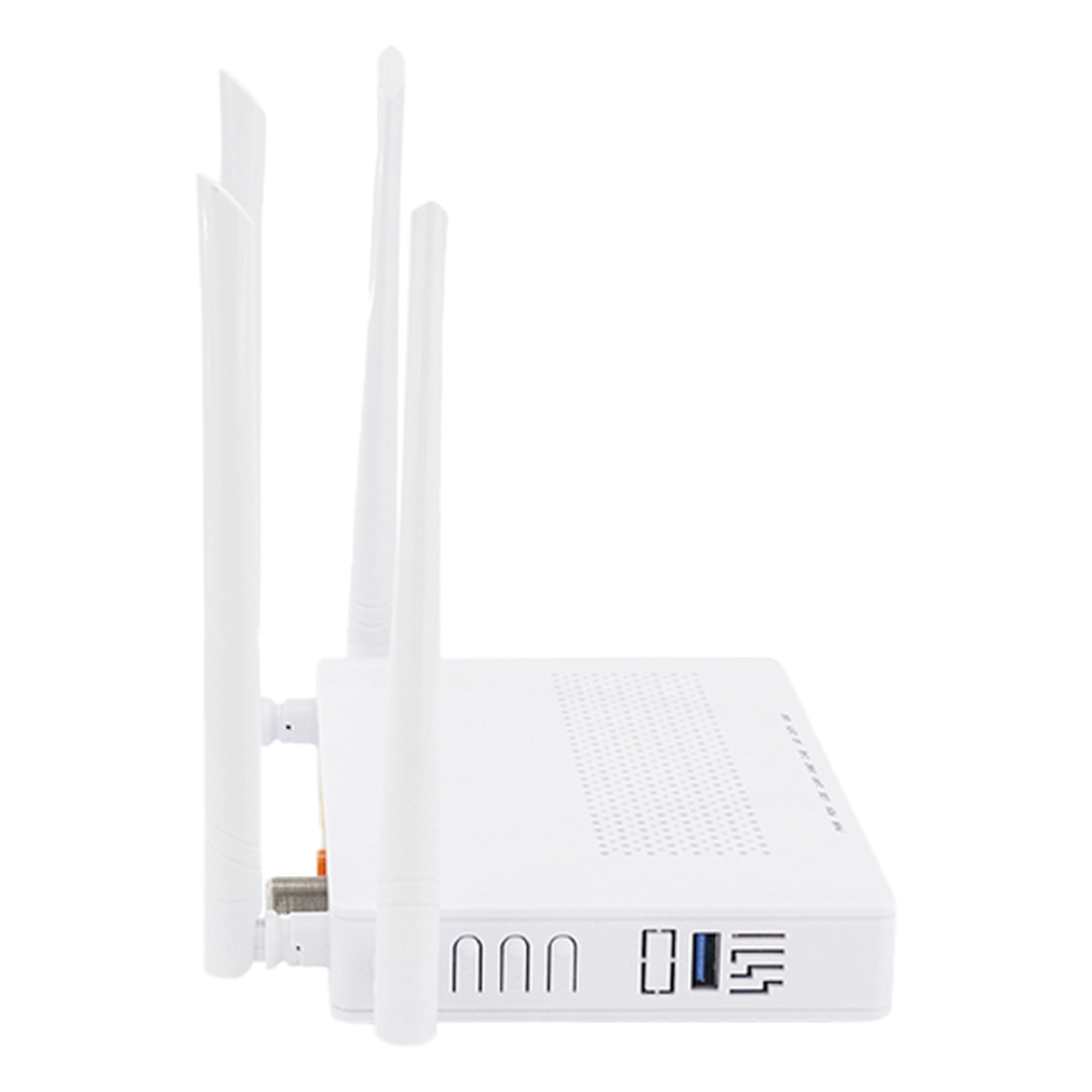 ONU Dual PON / Wi-Fi Doble Banda AC1200 / 2 Puertos Gigabit / Puerto CATV con AGC / 4 Antenas de Alta Ganancia / Gestión Remota OLT