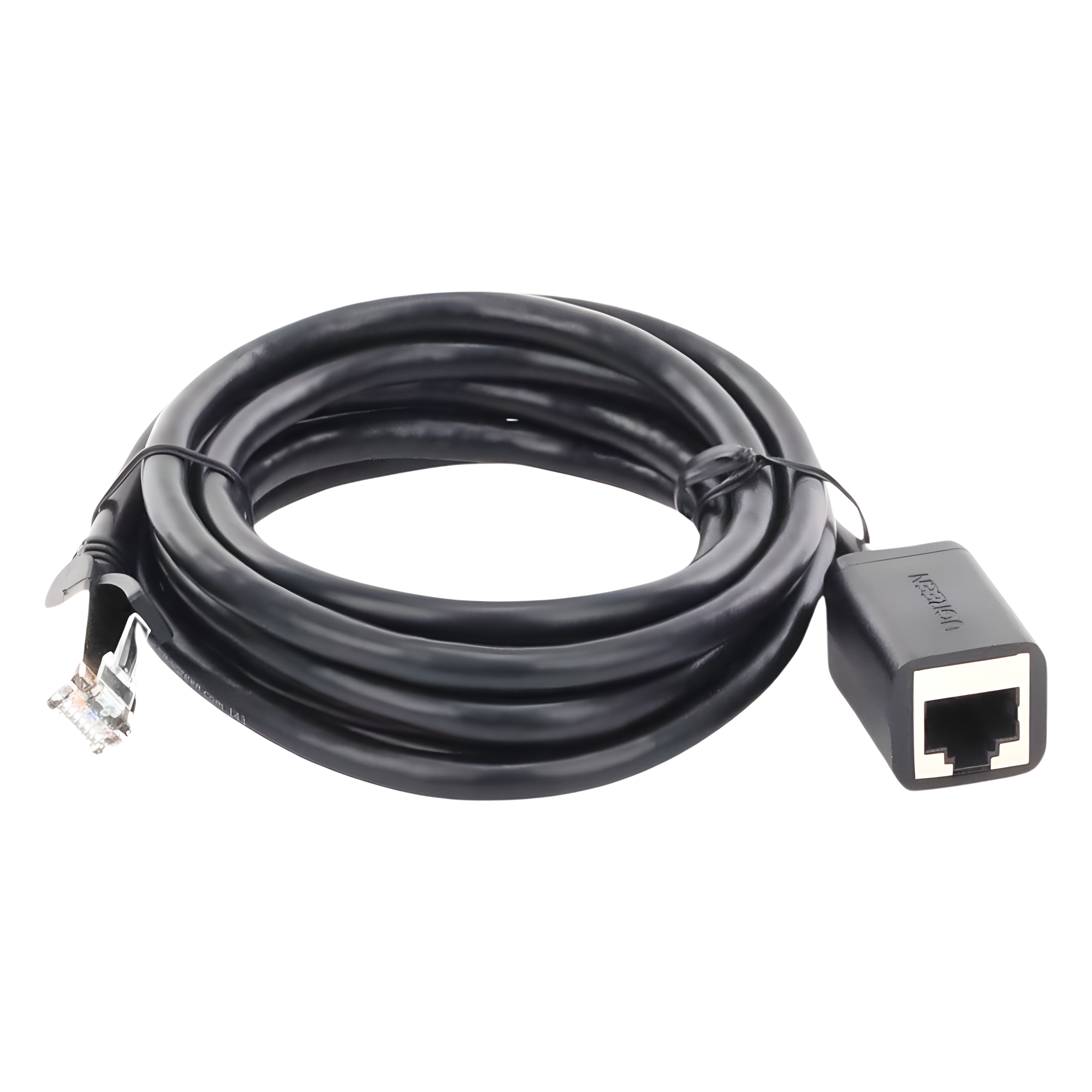 Cable de Extensión Cat6 RJ45 F/UTP / Macho a Hembra / 2 Metros (6.56 Pies) / Método de Conexión 568B / Velocidad de Transmisión 1000Mbps / Ancho de Banda del Canal 250MHz / Caja de Cobre / Negro