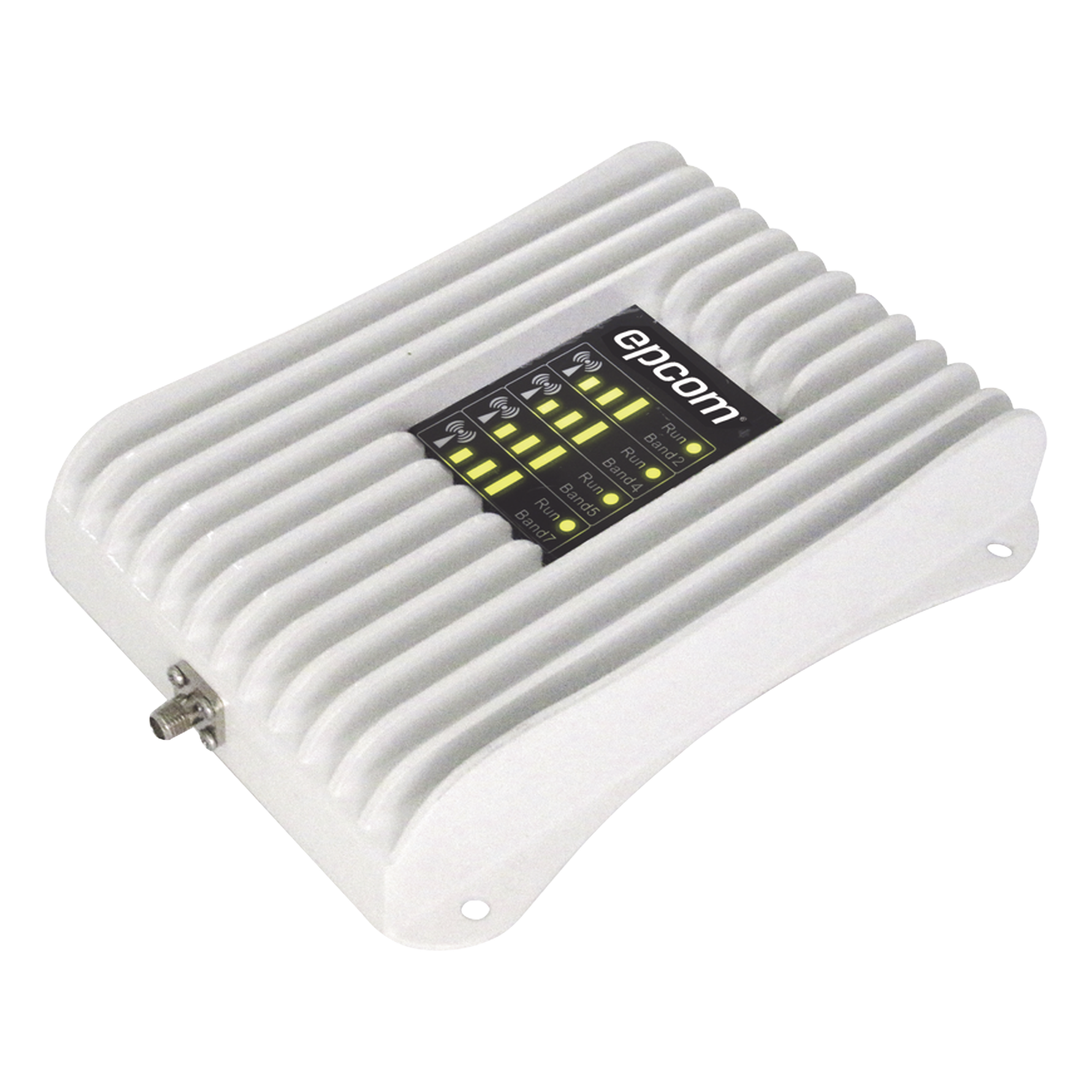 Amplificador de Señal Celular para Vehículo / Cuatribanda 850/1900/1700/2100/2500/2600 MHz / Ganancia 50 dB / Multioperador y Multidispositivo / 12 VCC