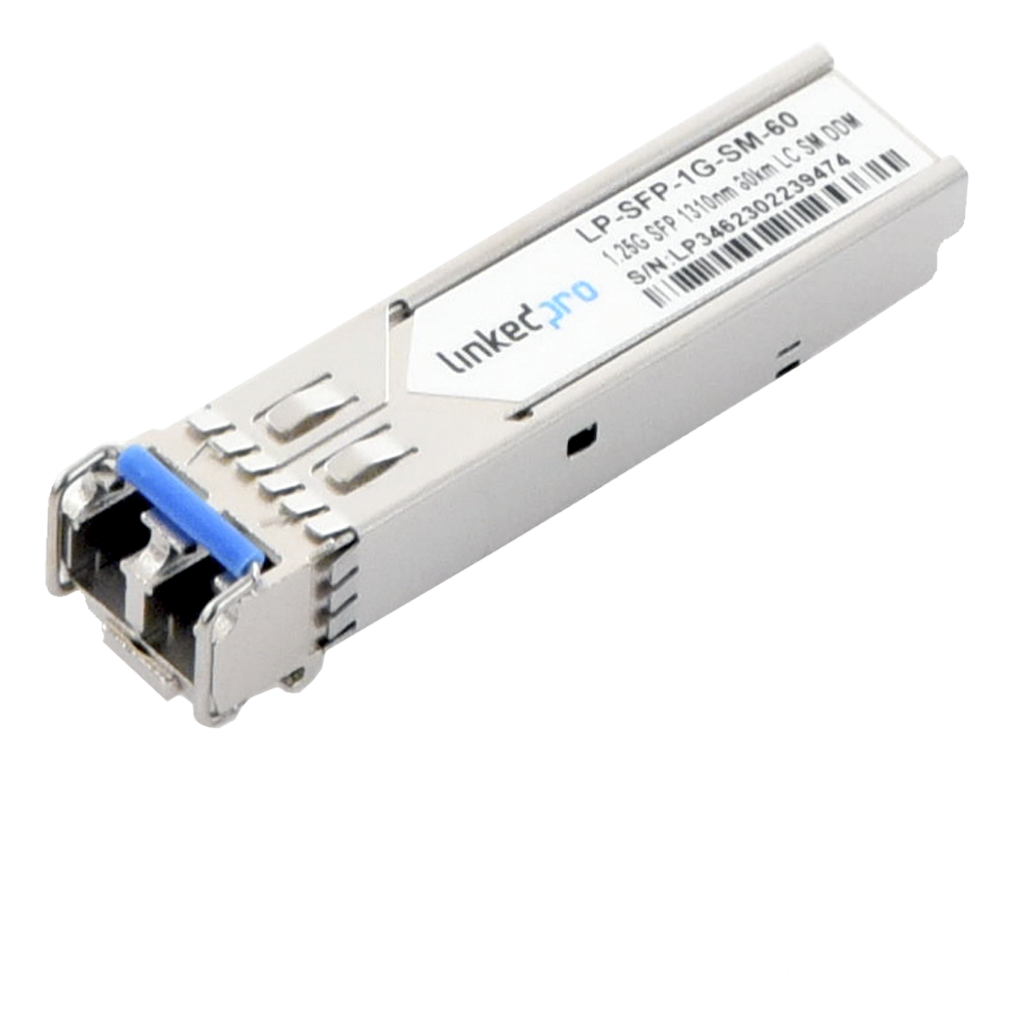 Transceptor SFP / Monomodo 1310 nm / 1.25 Gbps / 1000BASE-EX / LC/UPC Dúplex / DDM / 60 km (196.9 ft) — LINKEDPRO BY EPCOM · SKU LP-SFP-1G-SM-60