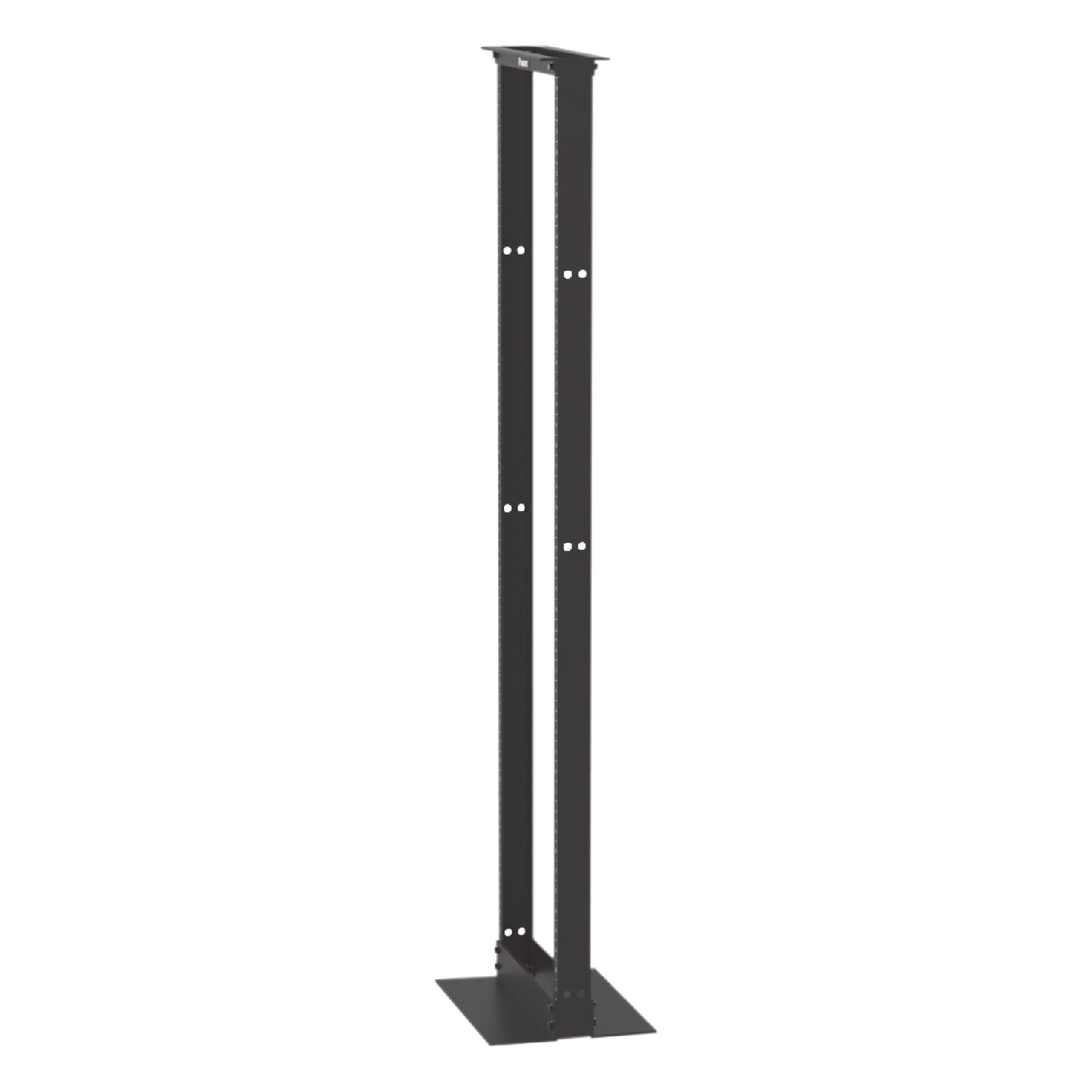 Rack de Dos Postes / 19 Pulgadas / 45 Unidades / Aluminio / Carga 1000 lbs (453 kg) / Rieles Numerados #12-24