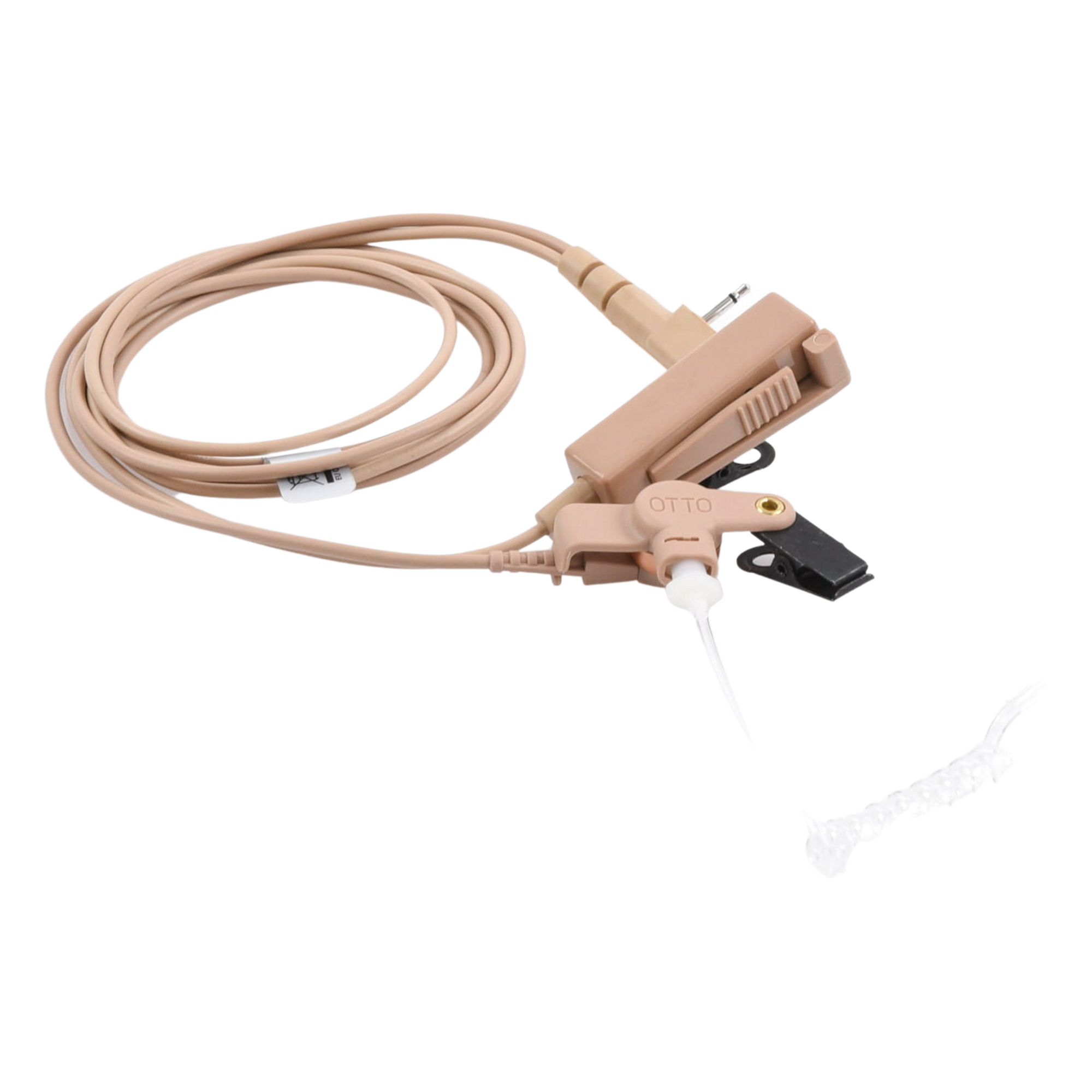 Kit Micrófono-Audífono Profesional / 2 Cables / Tubos Acústicos Transparentes / Compatible KENWOOD NX-340/320/420/TK-3230/3000/3402/3312/3360/3170 / PTT Integrado / VOX Modo Convencional