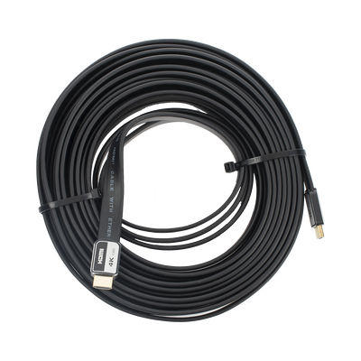 Cable HDMI / 32.81 pies (10m) / 2.0 / 18Gbps / 4K@60Hz / Plano / Chapado en Oro